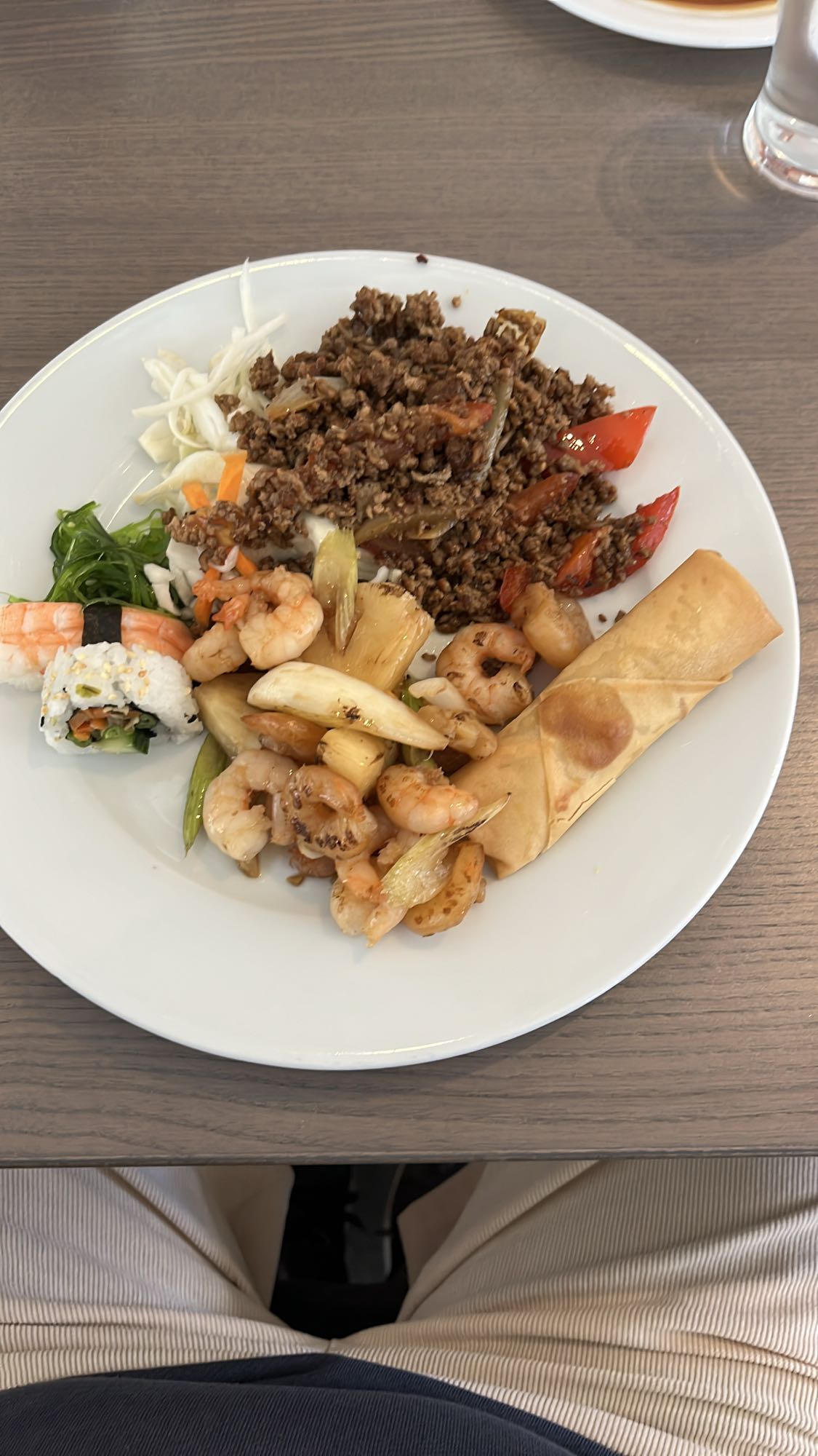 Asiatisk buffétallrik