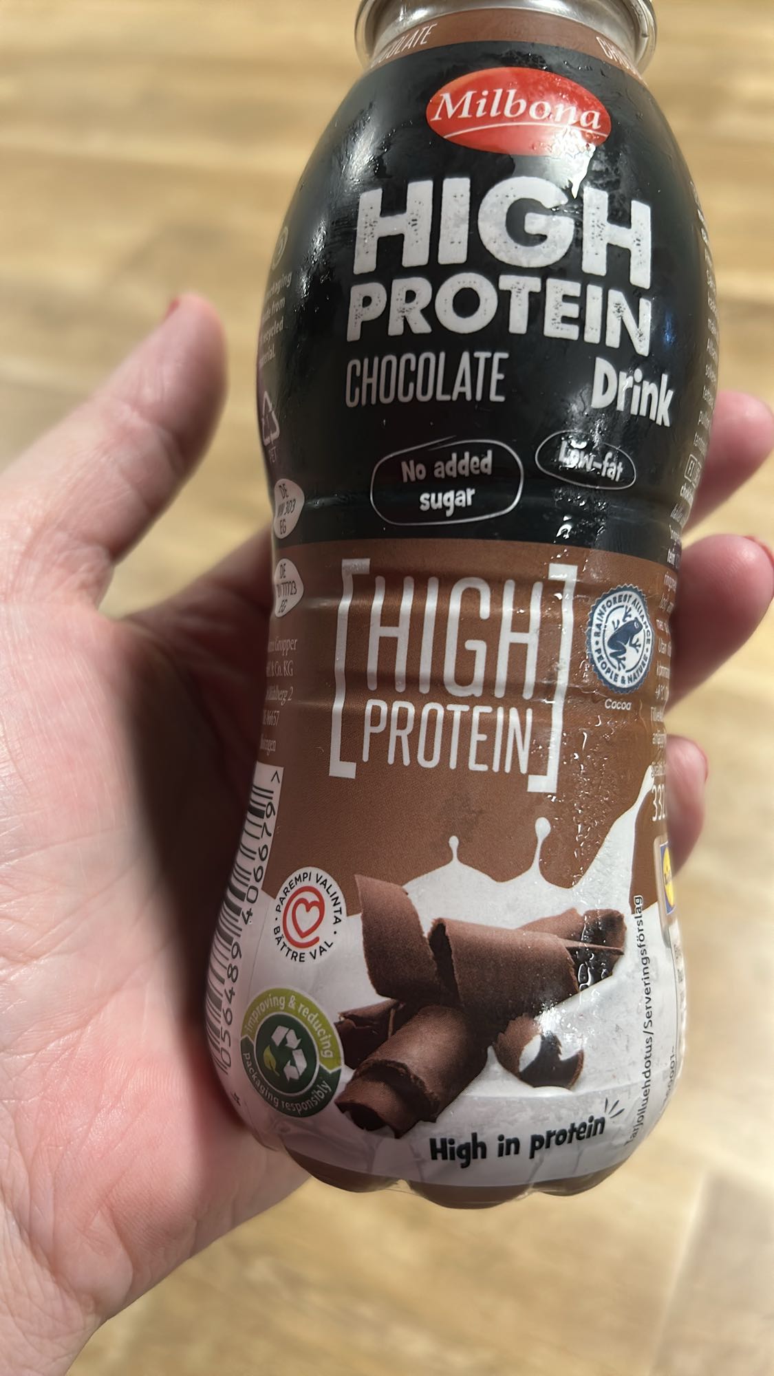 Sjokolademelk proteinshake