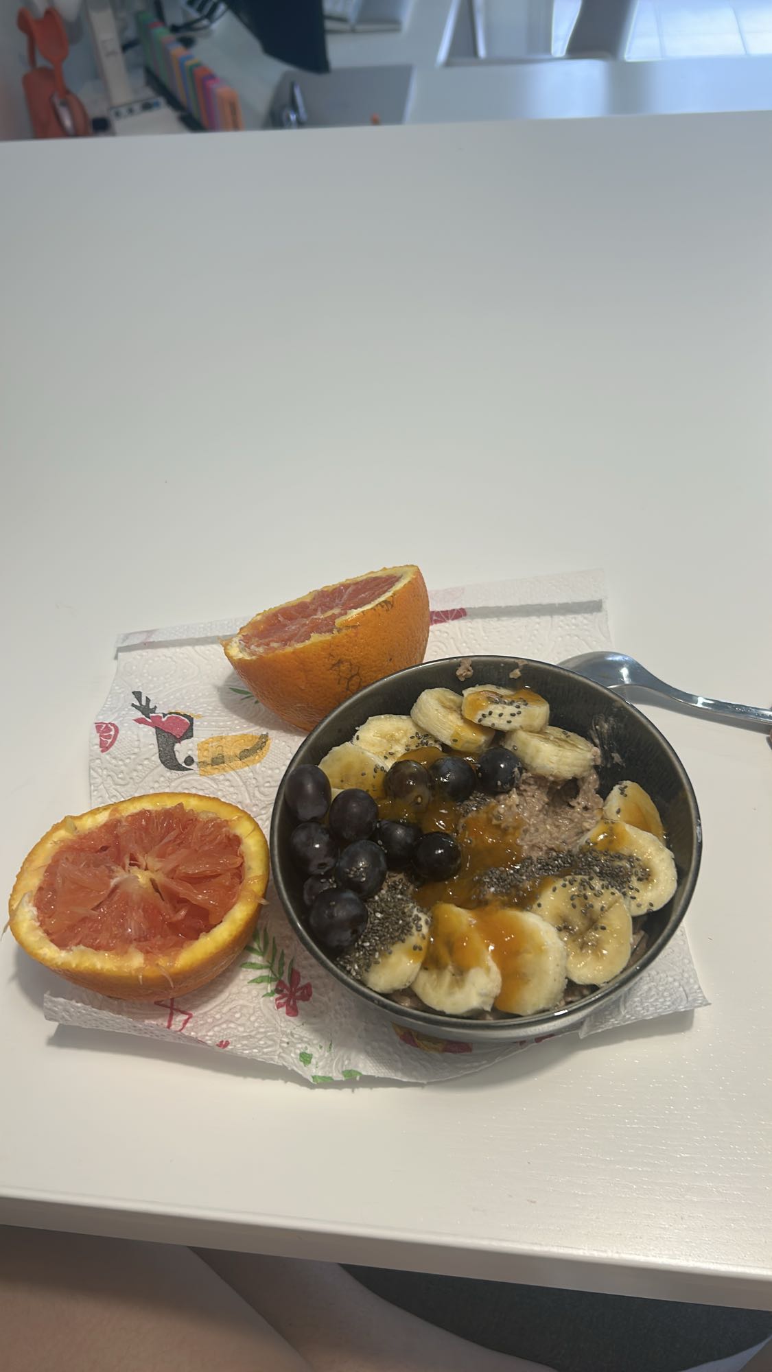 Bol de fruits et avoine