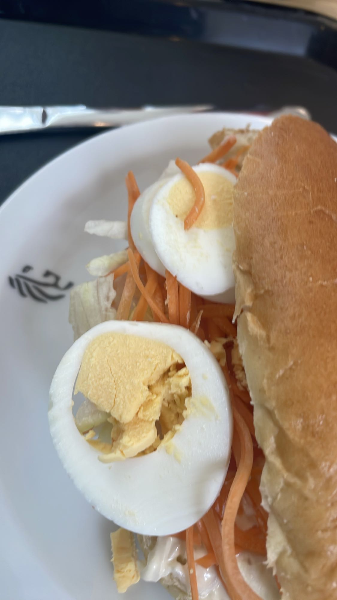 Broodje ei en groente