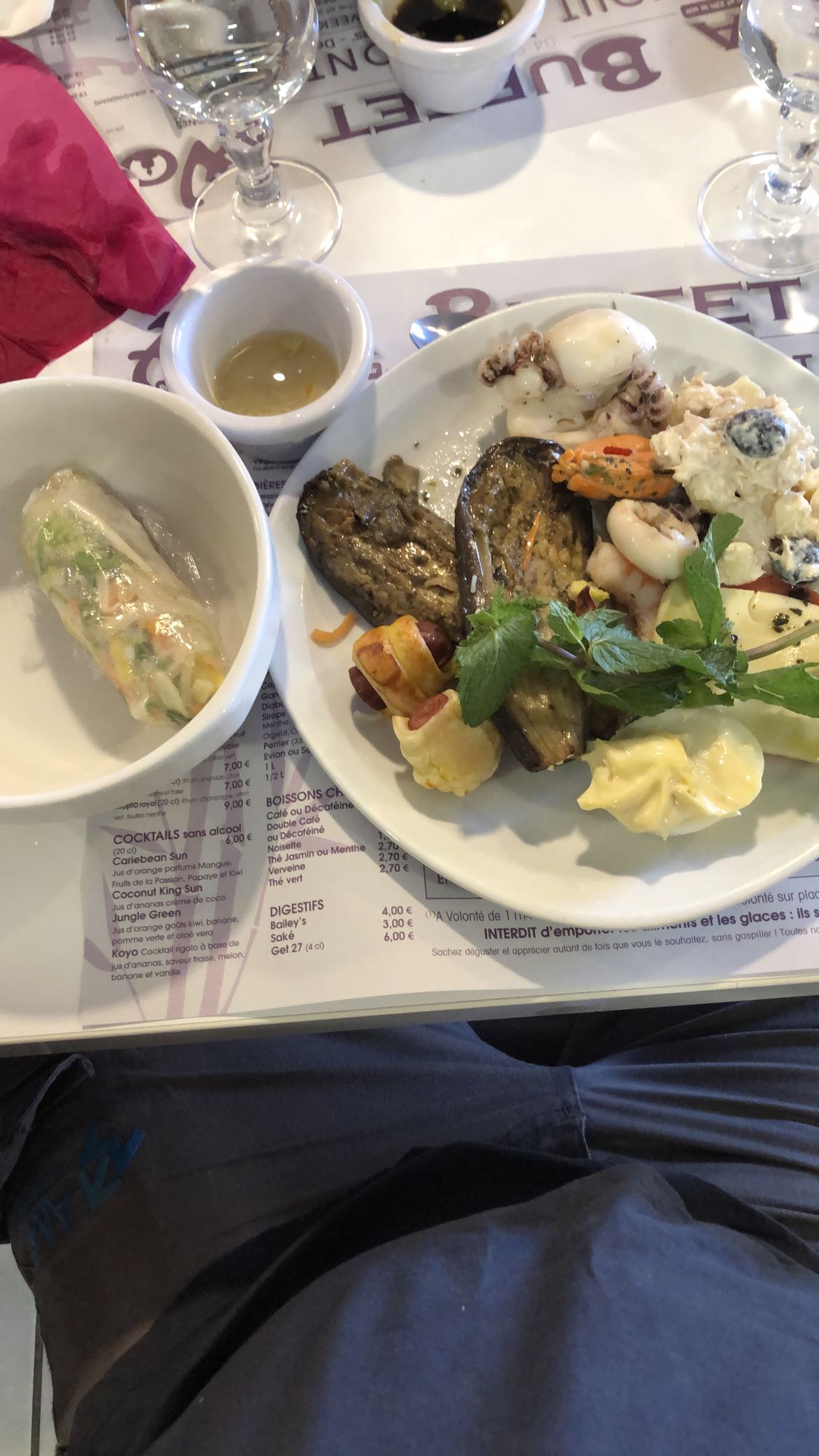 Assiette variée buffet