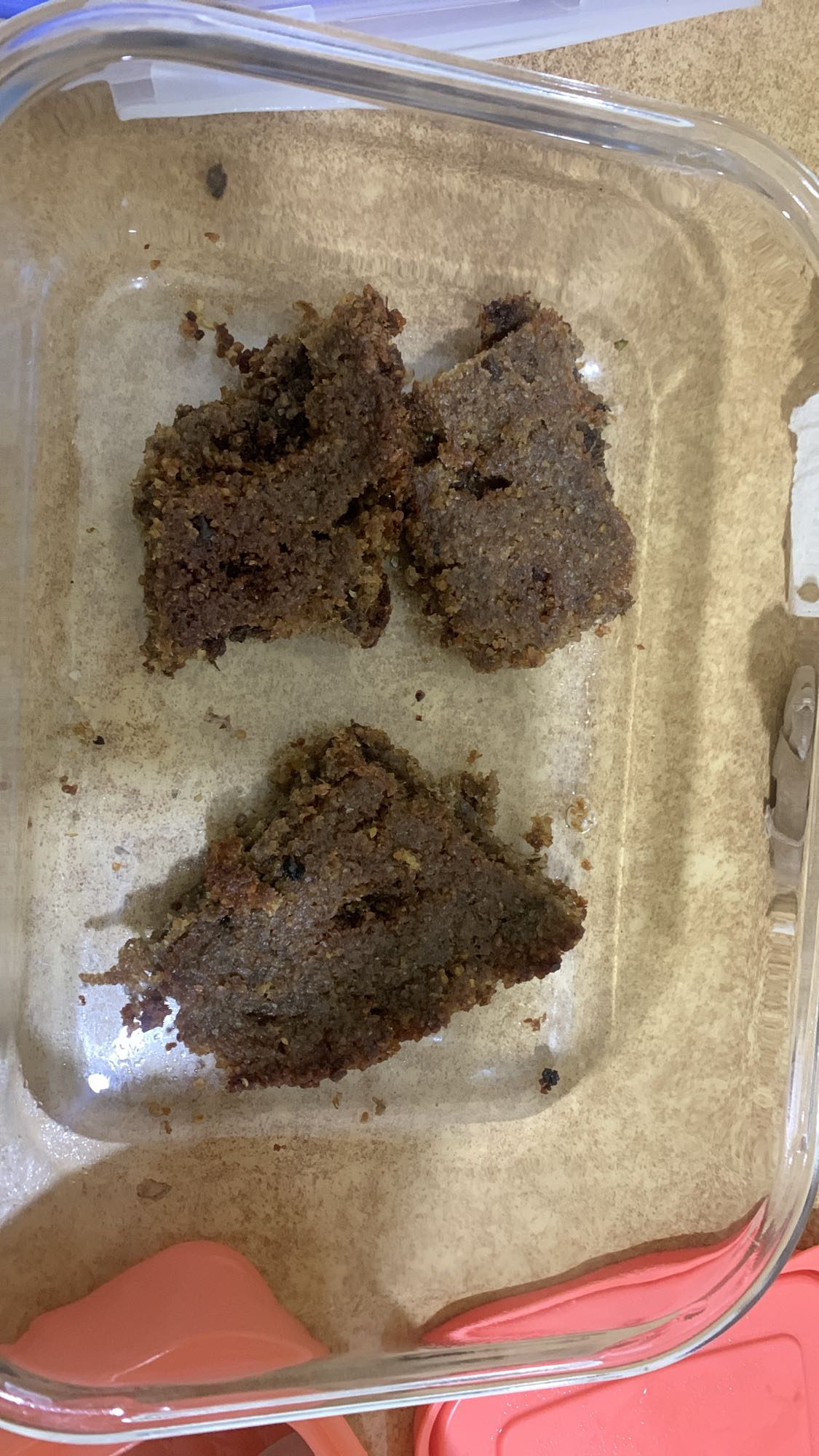 Homemade date nut bars