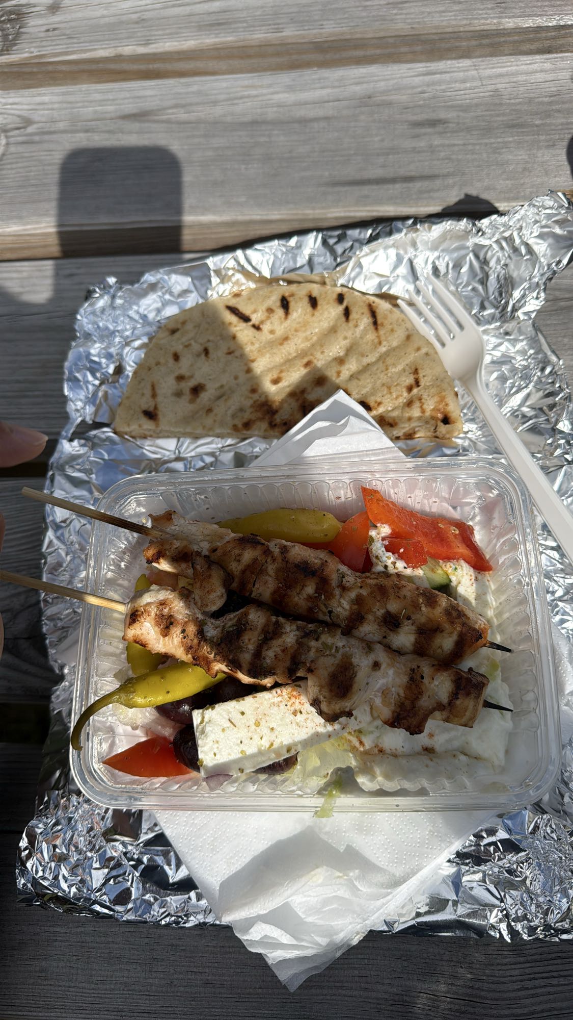 Chicken Souvlaki Plate