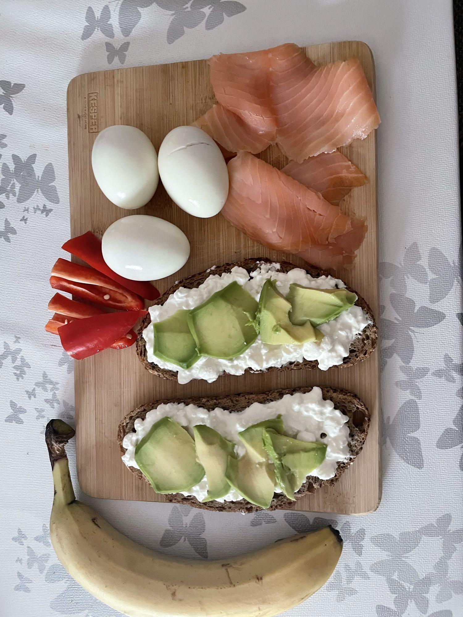Avocado Ei Lachs Frühstück