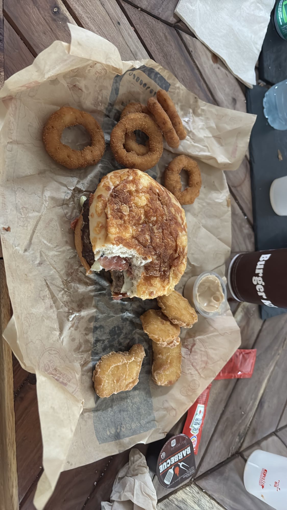 Burger et accompagnements