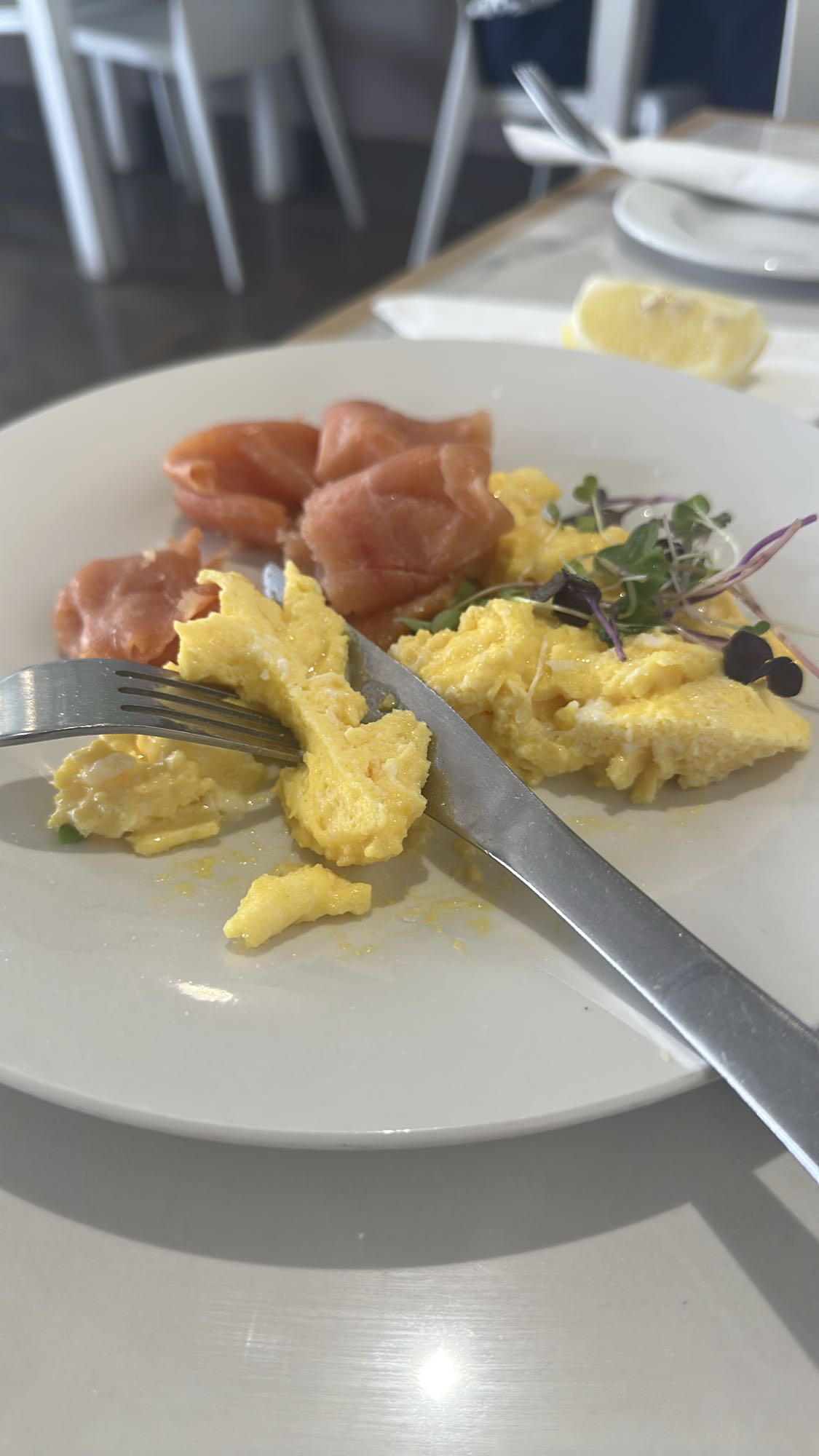 Scrambled Eggs & Salmon