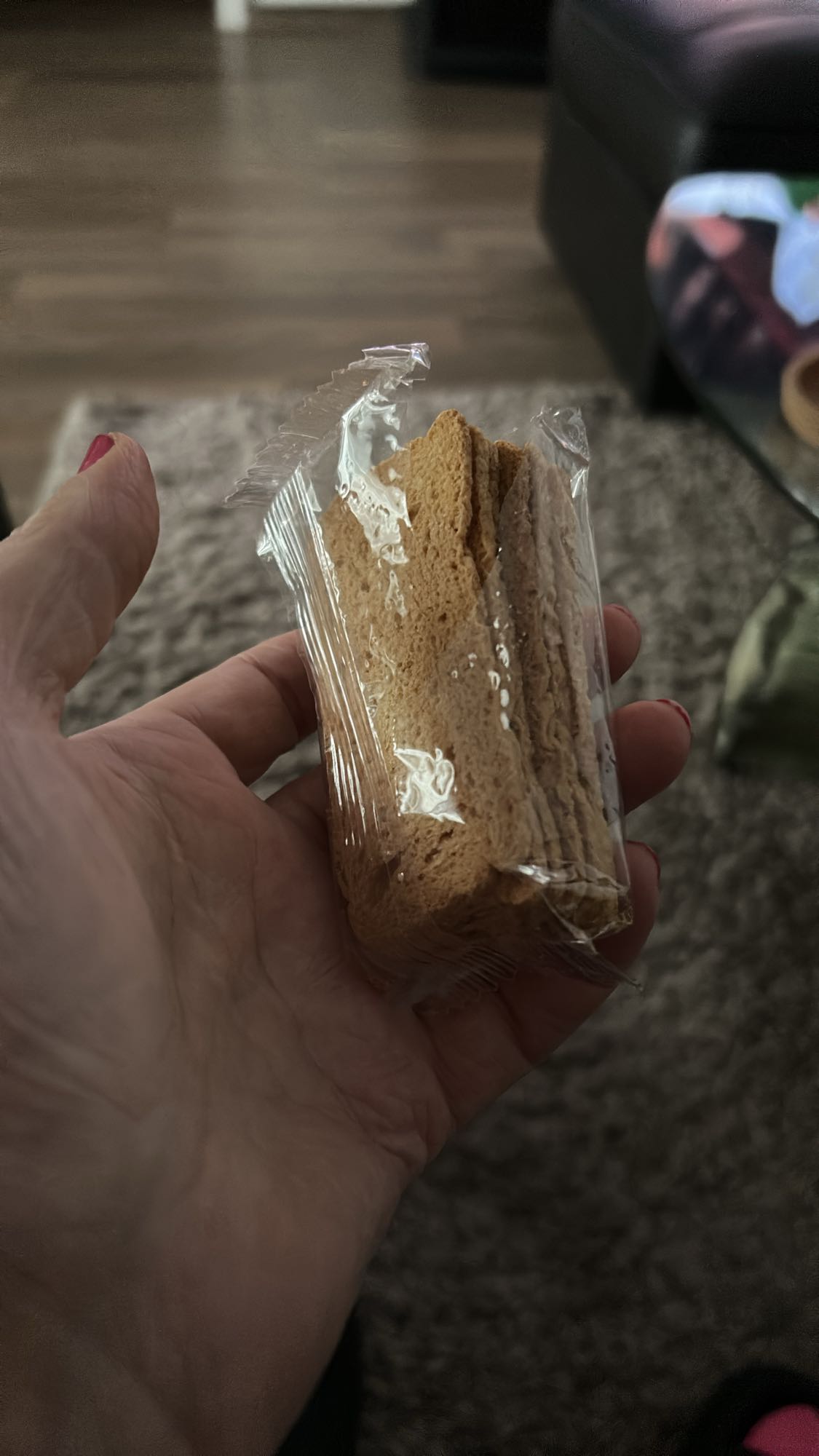 Tørre kjeks i pakke