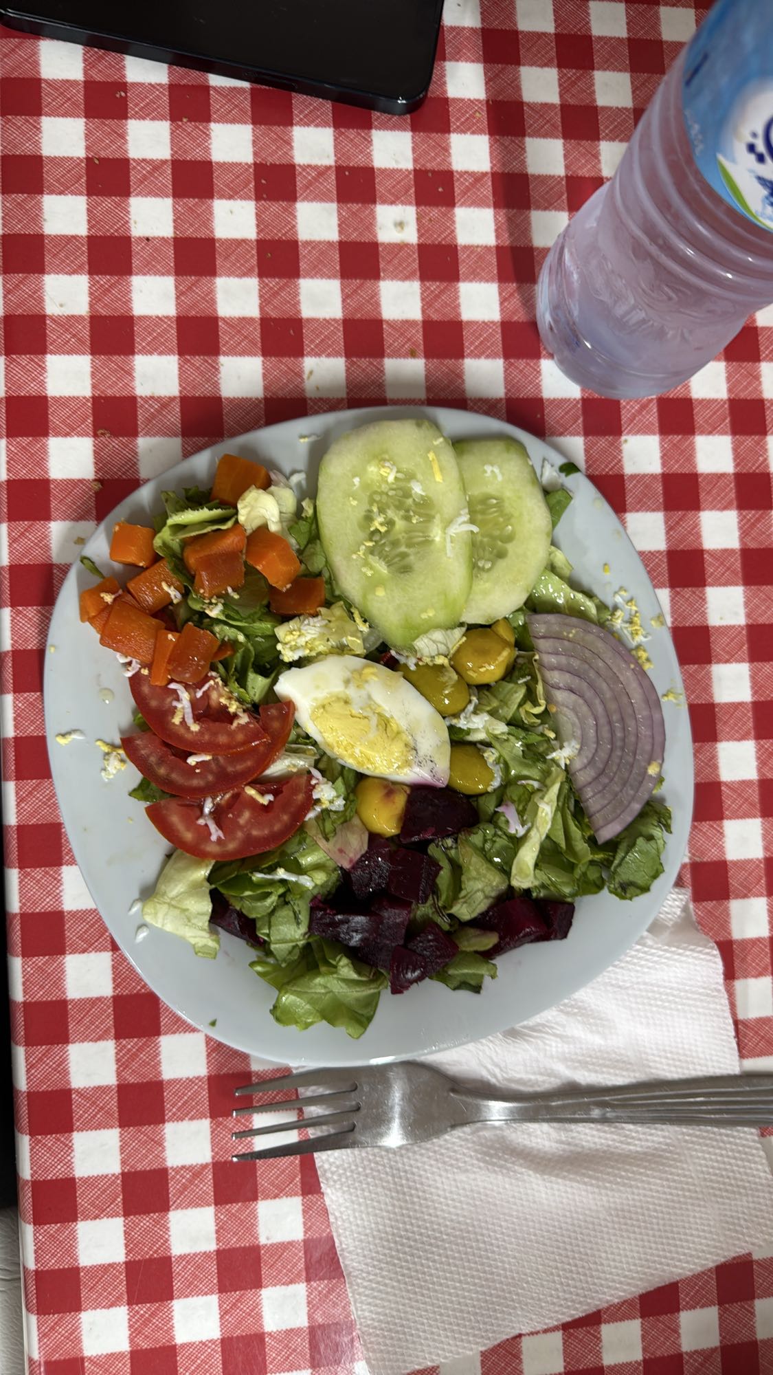 Mixed Veggie Salad with Egg