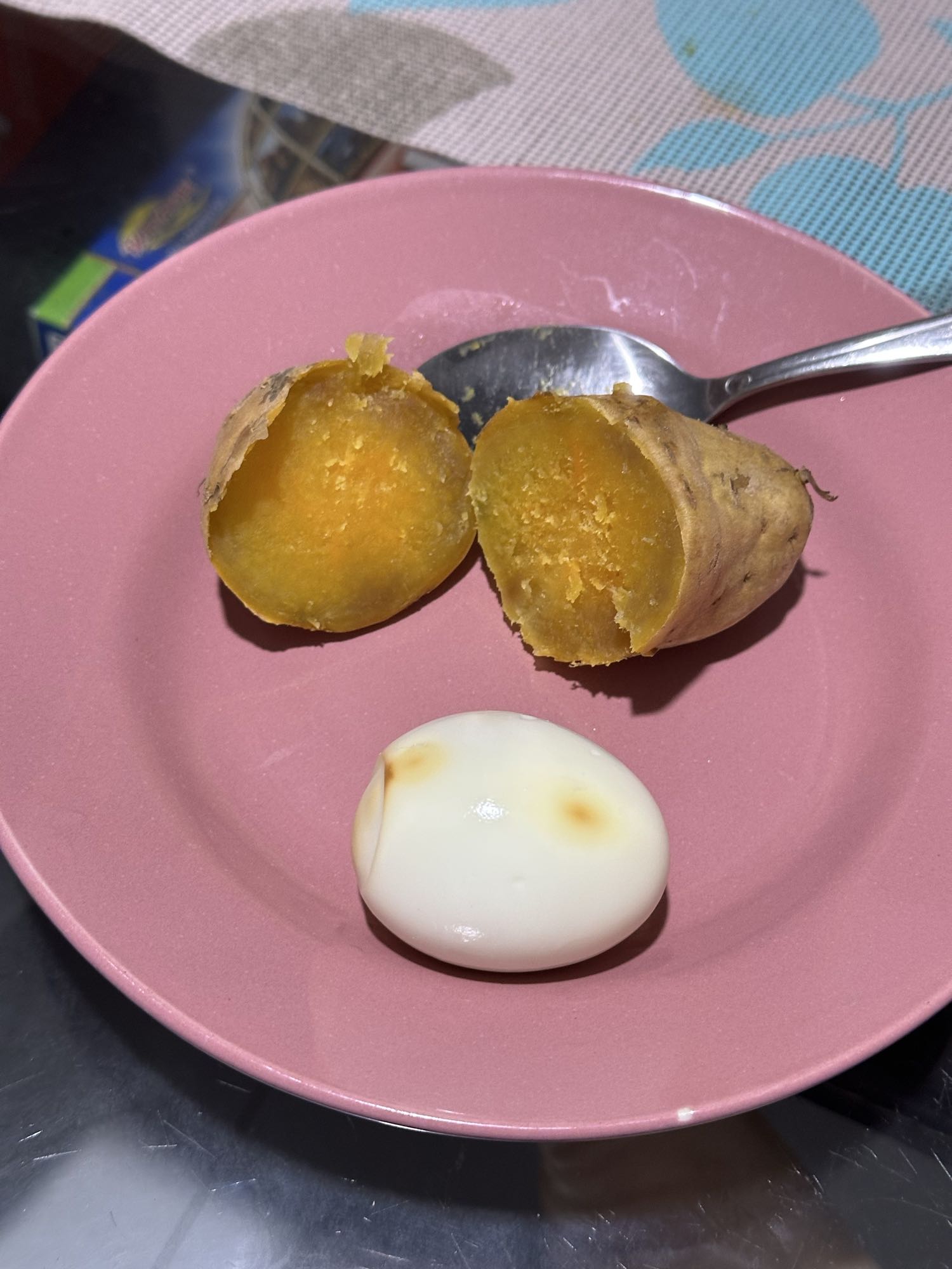 Egg and sweet potato