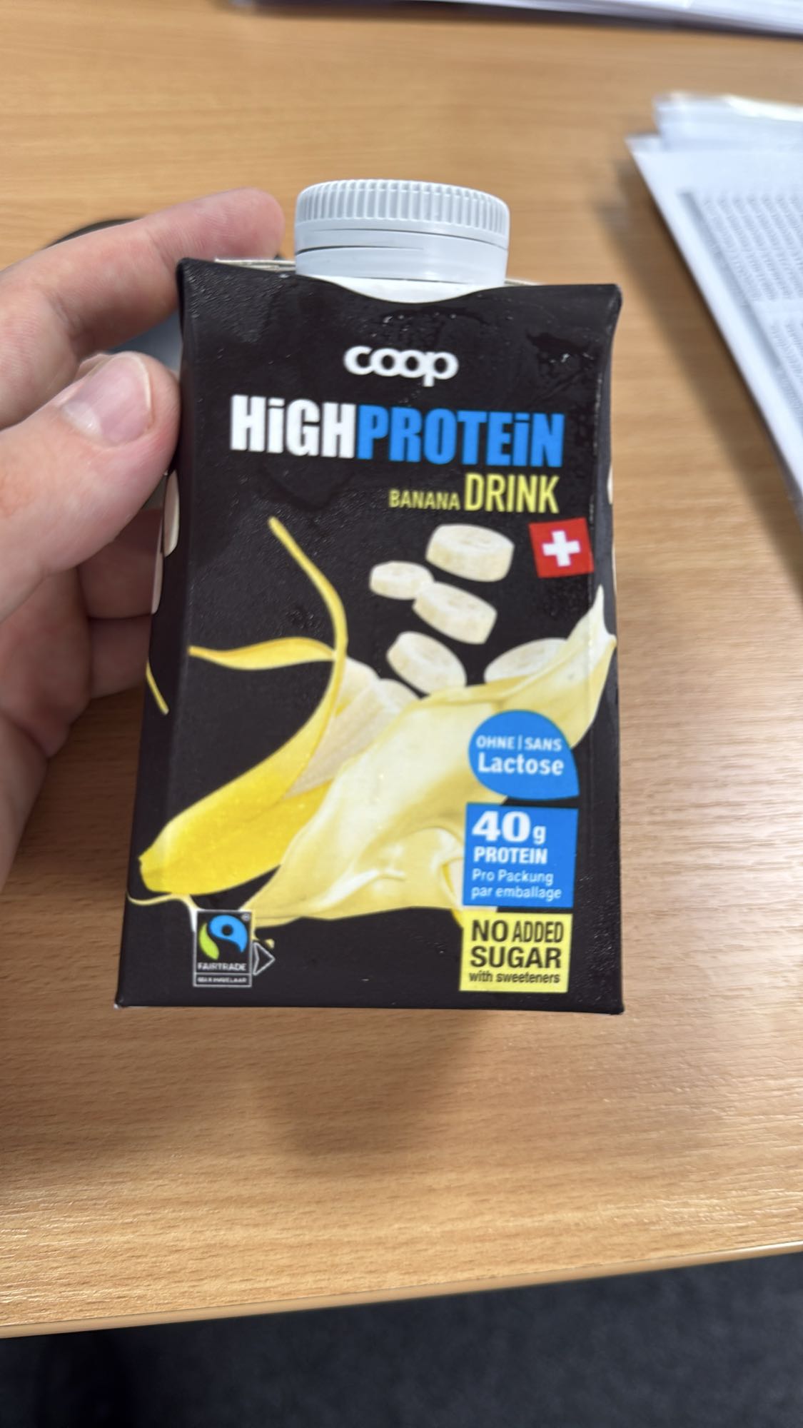 High Protein Banana Drink
