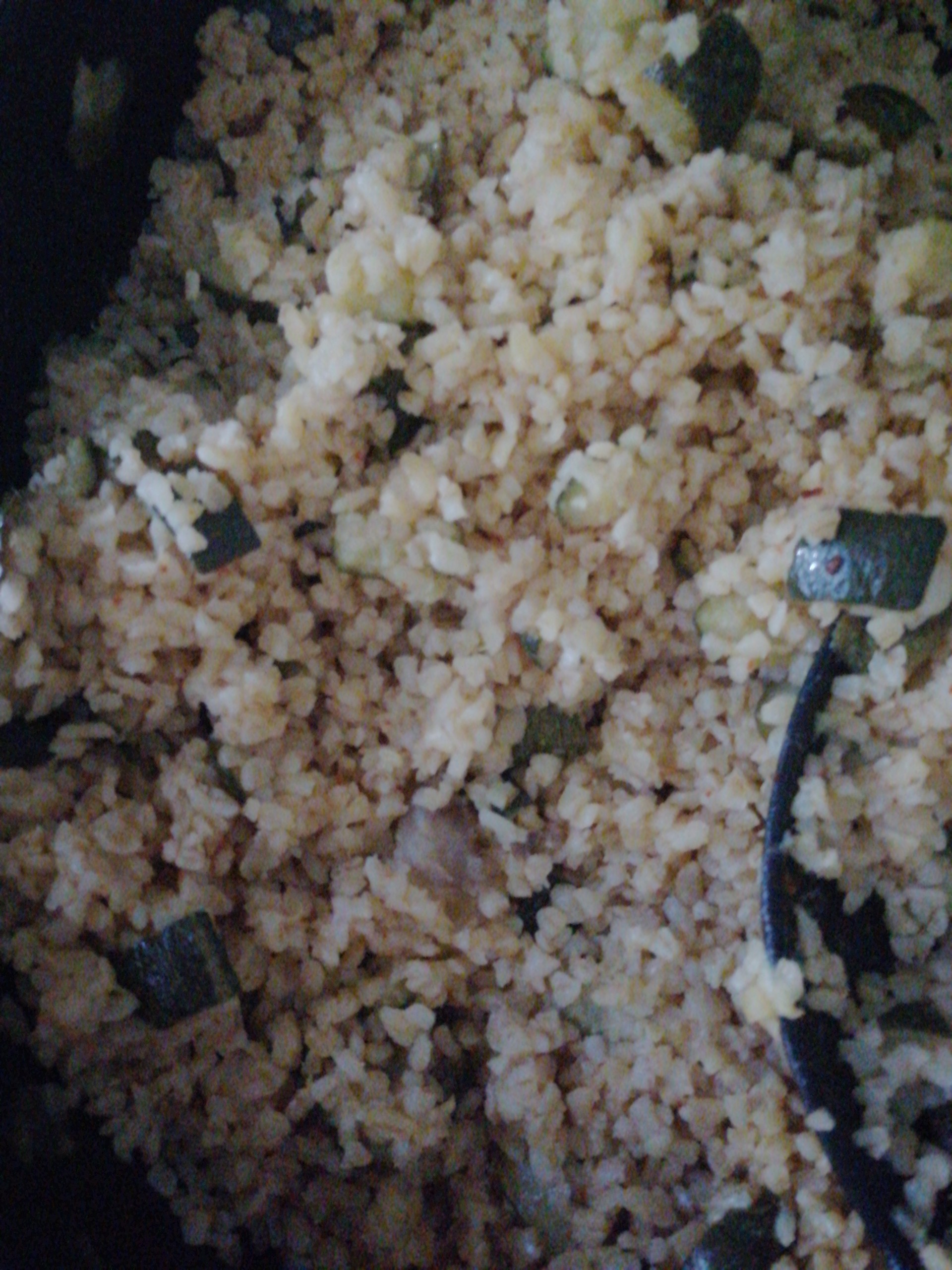 Bulgur with zucchini
