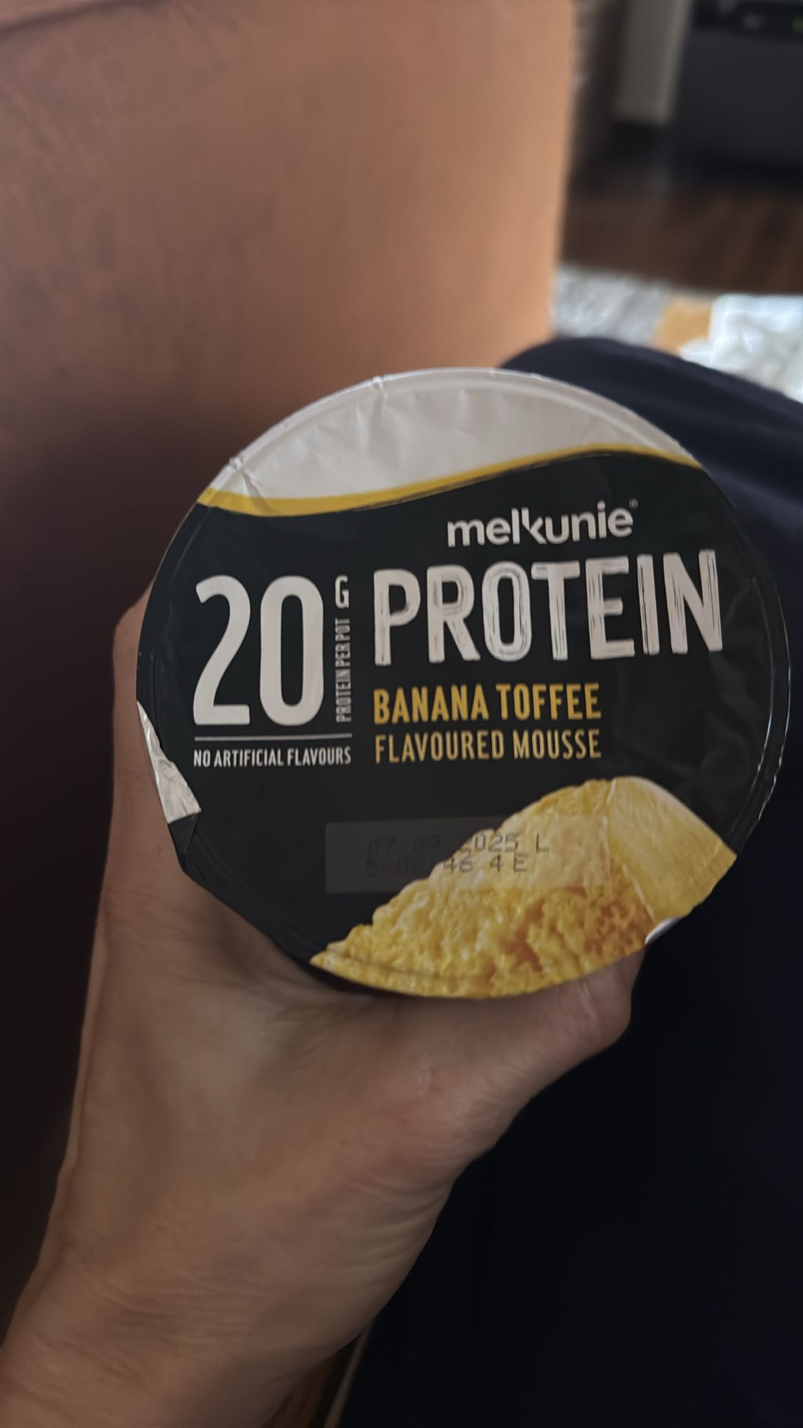 Banaan Toffee Eiwit Mousse