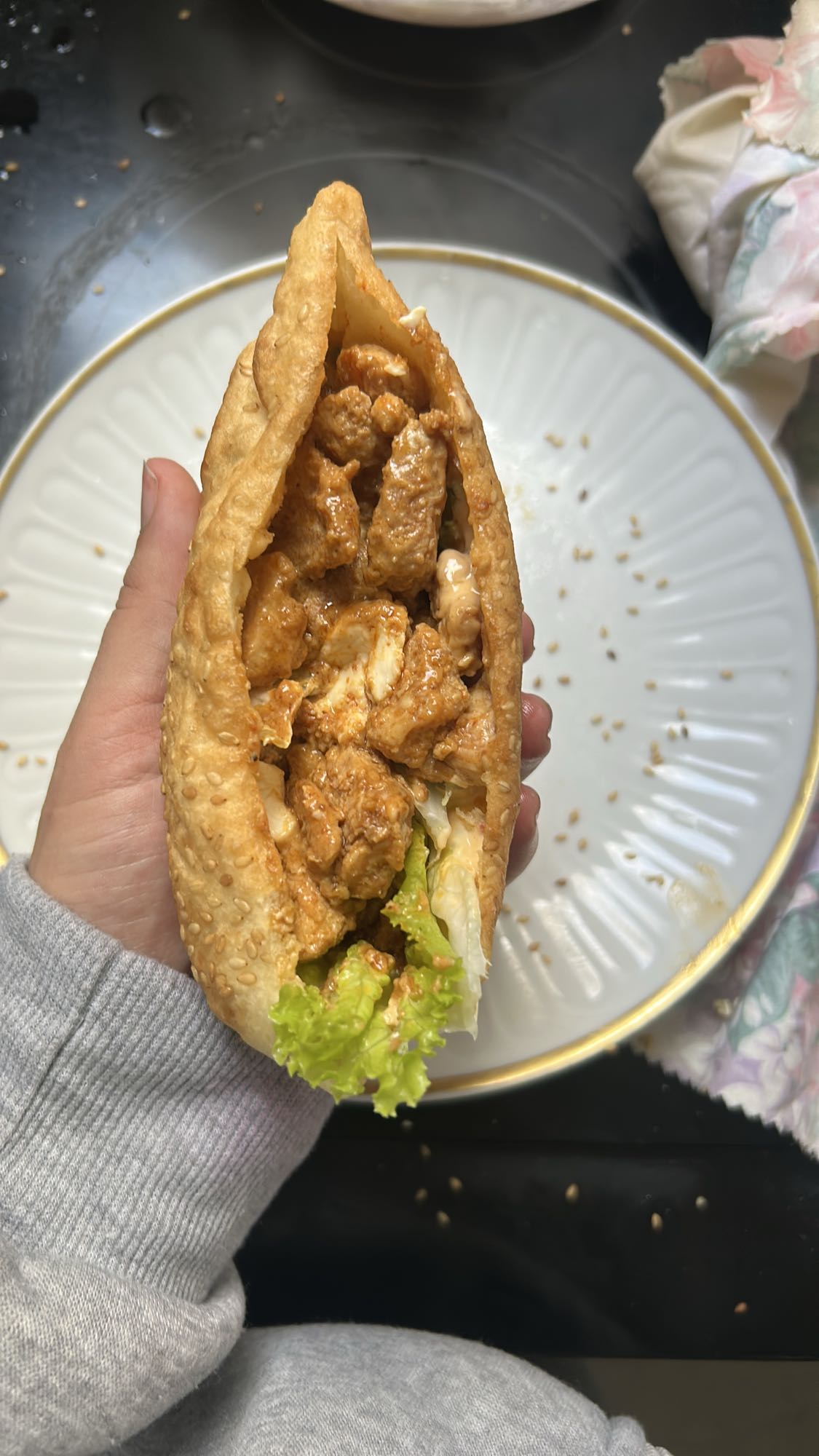 Pain farci au poulet