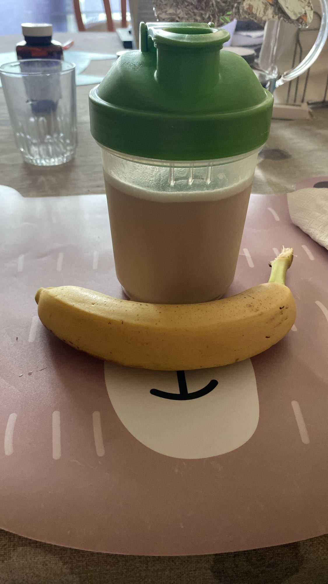 Batido de proteína y plátano