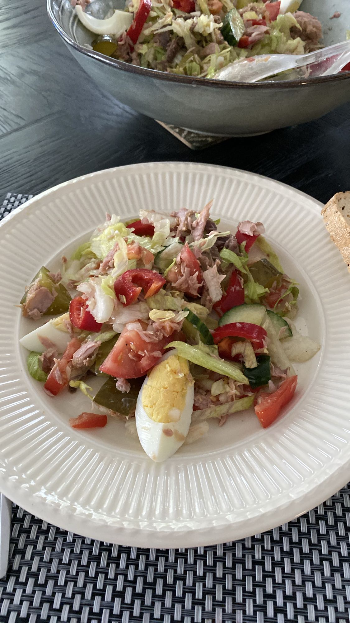 Tonijnsalade met ei