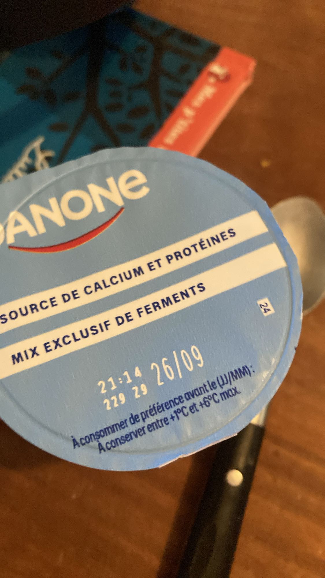 Yaourt nature Danone