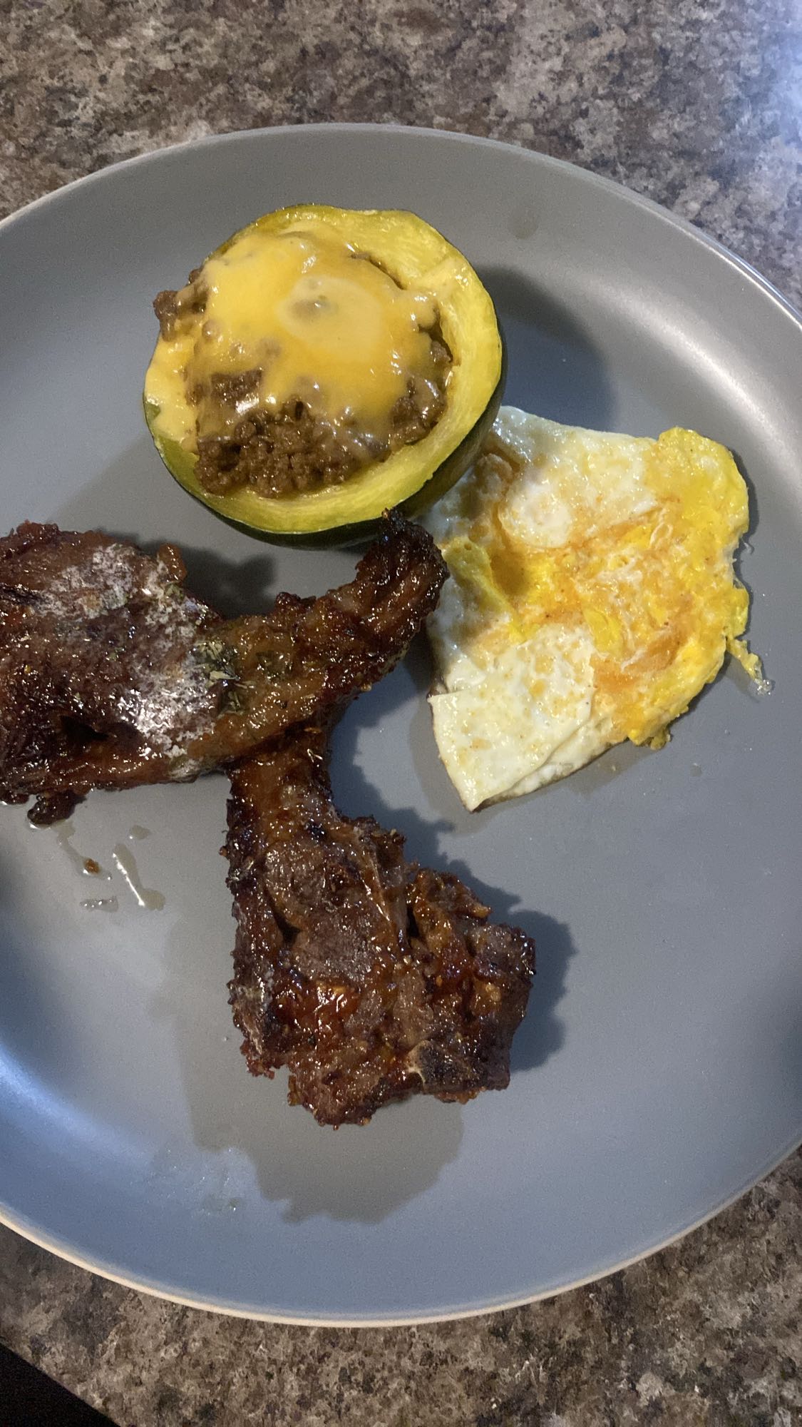 Stuffed squash & beef