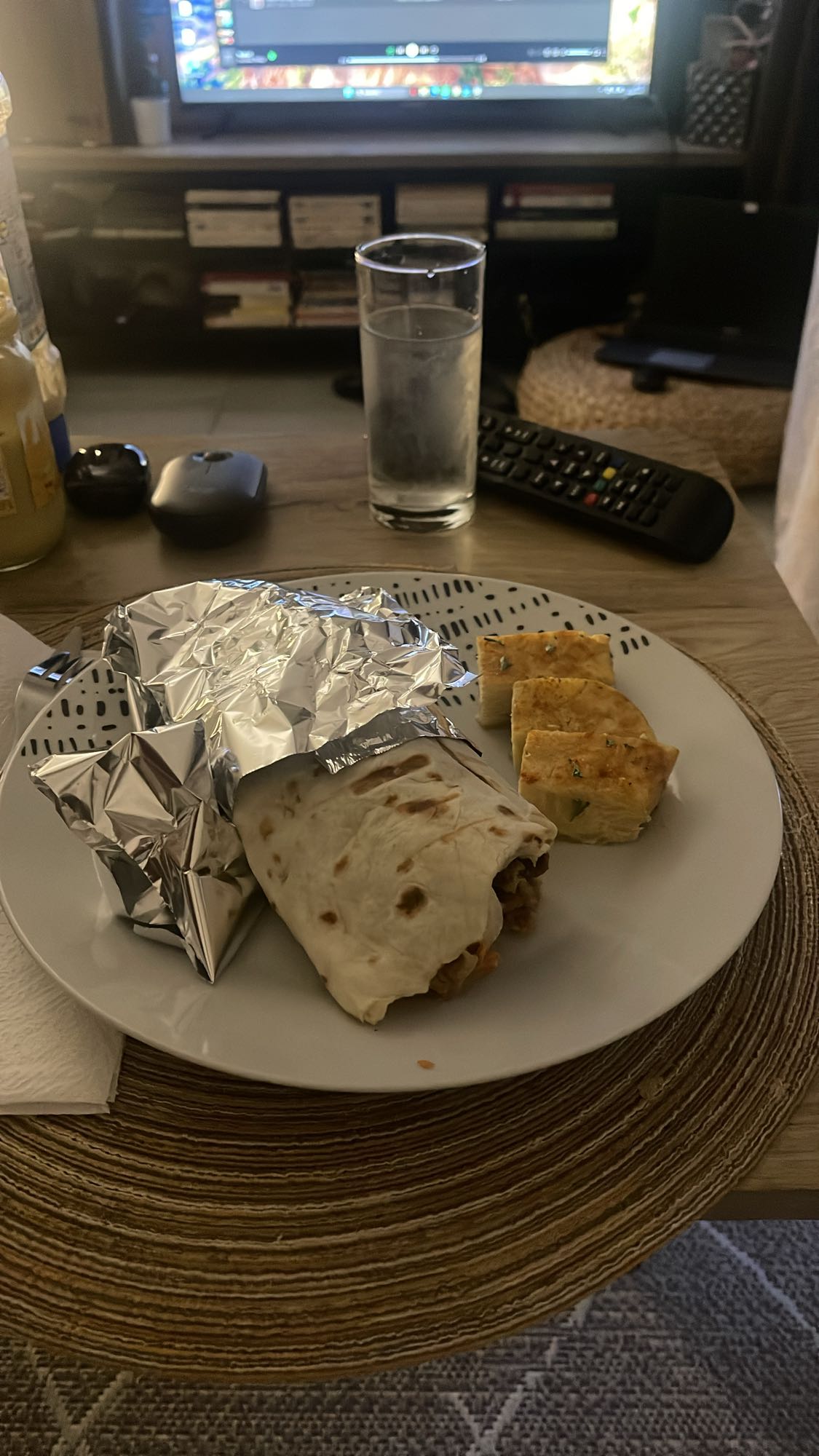 Burrito et omelette