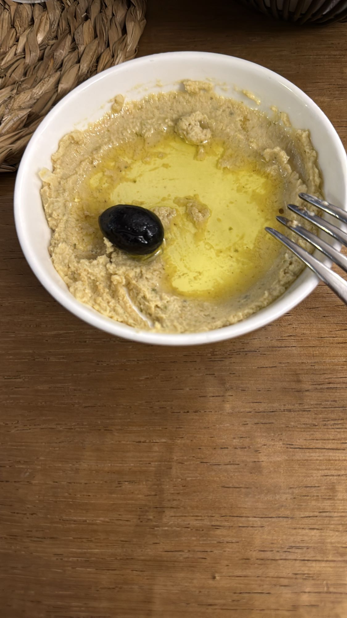 Hummus with olive oil