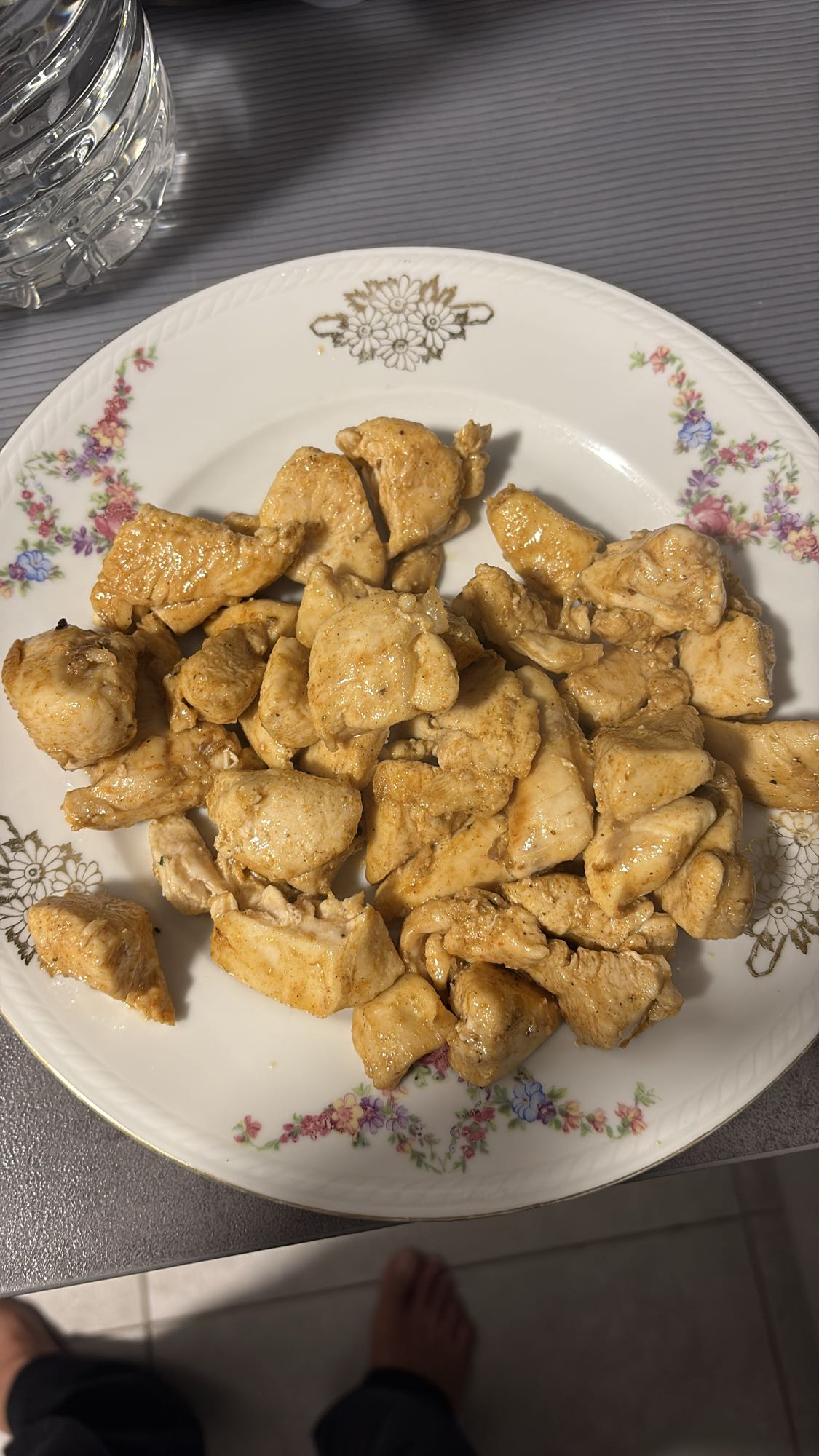 Gebakken kipfilet stukjes