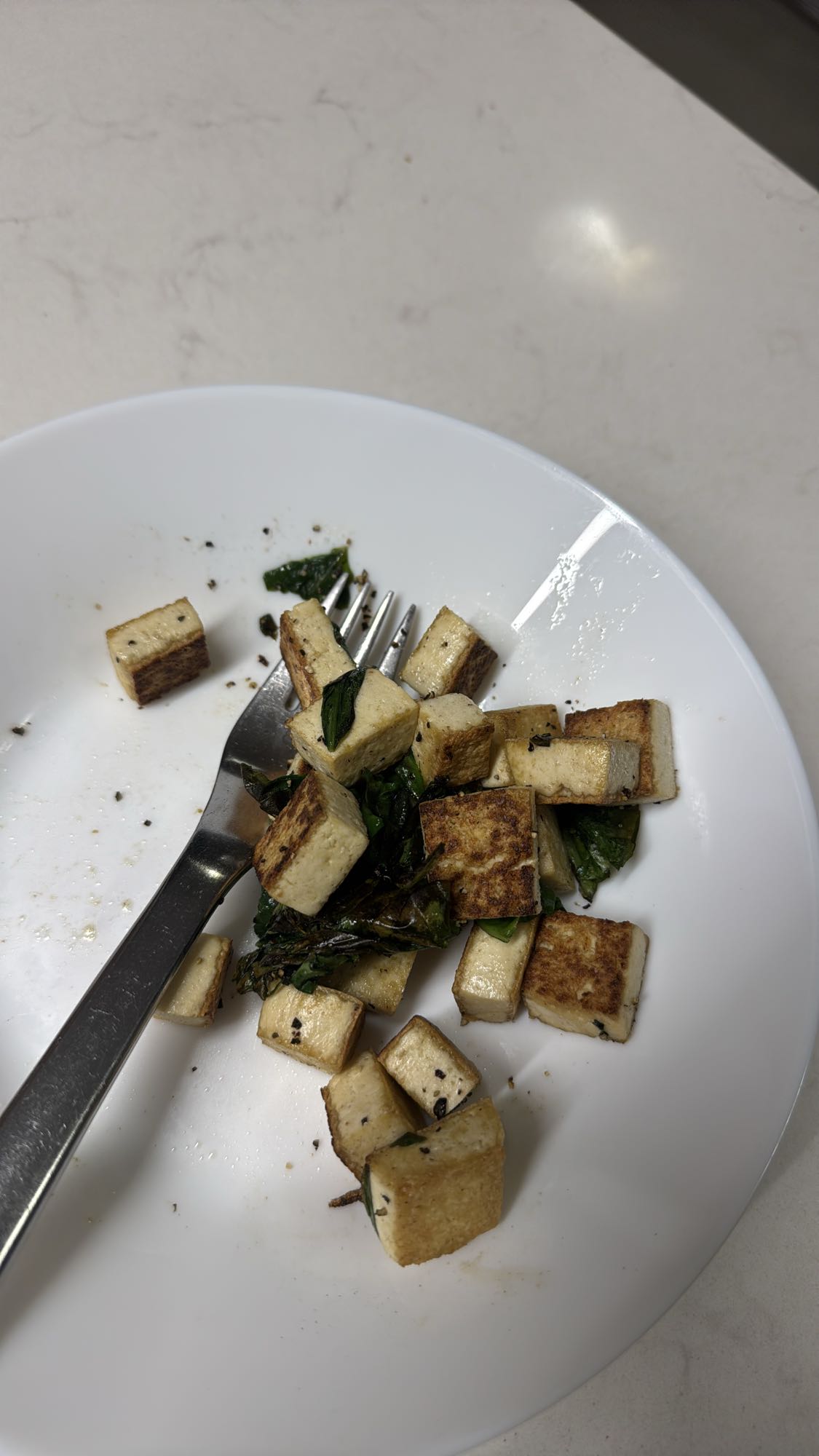Tofu and Greens Plate