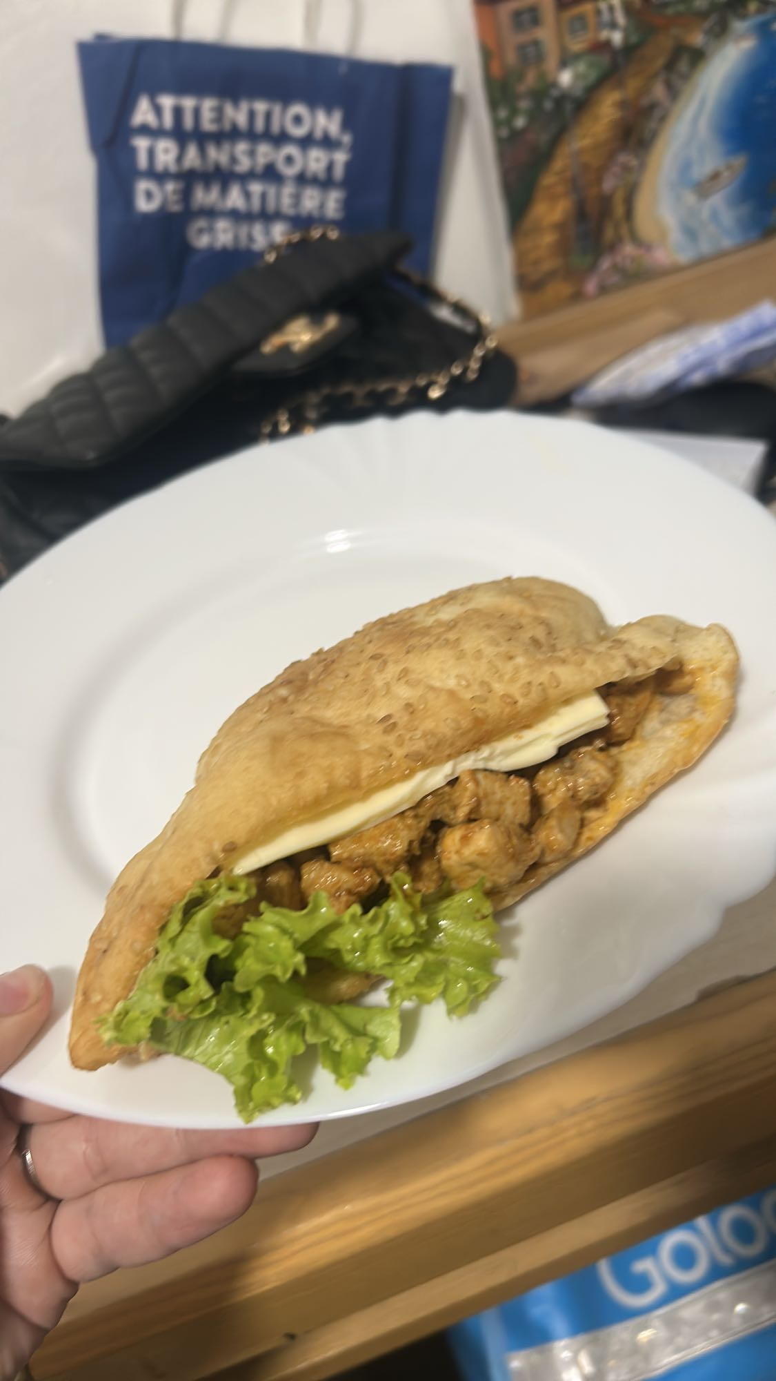 Pain farci au poulet