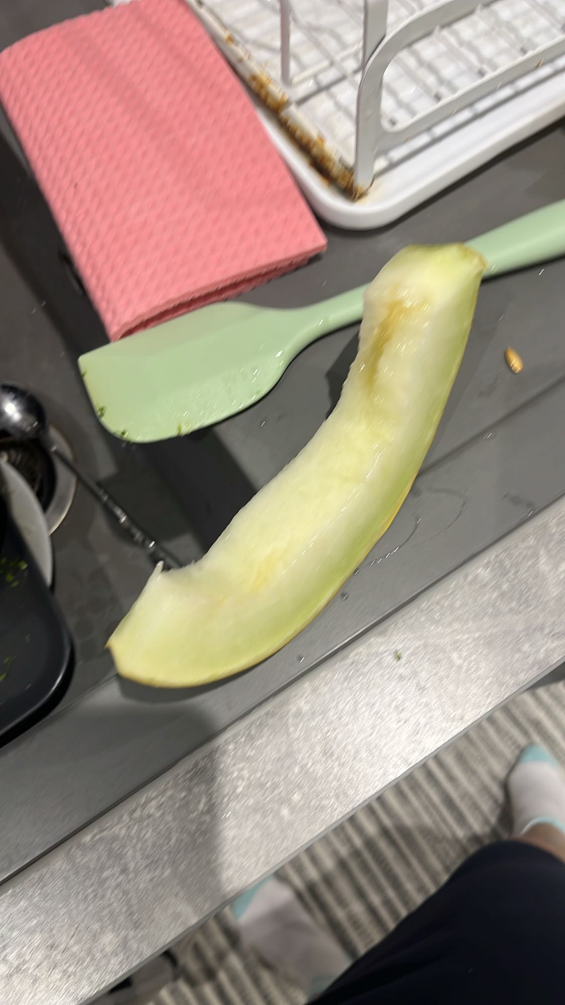 Honeydew melon slice