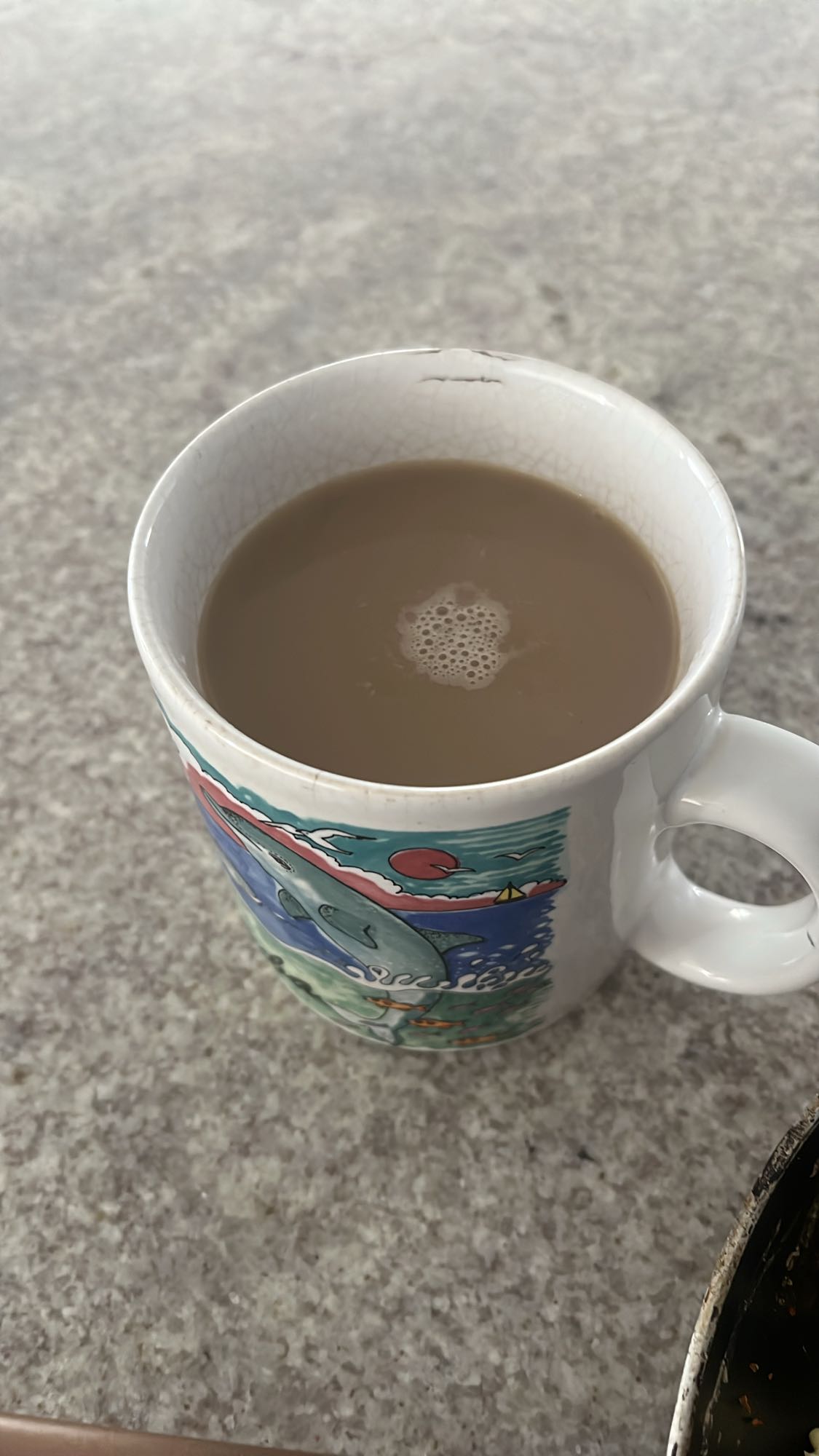 taza de café con leche