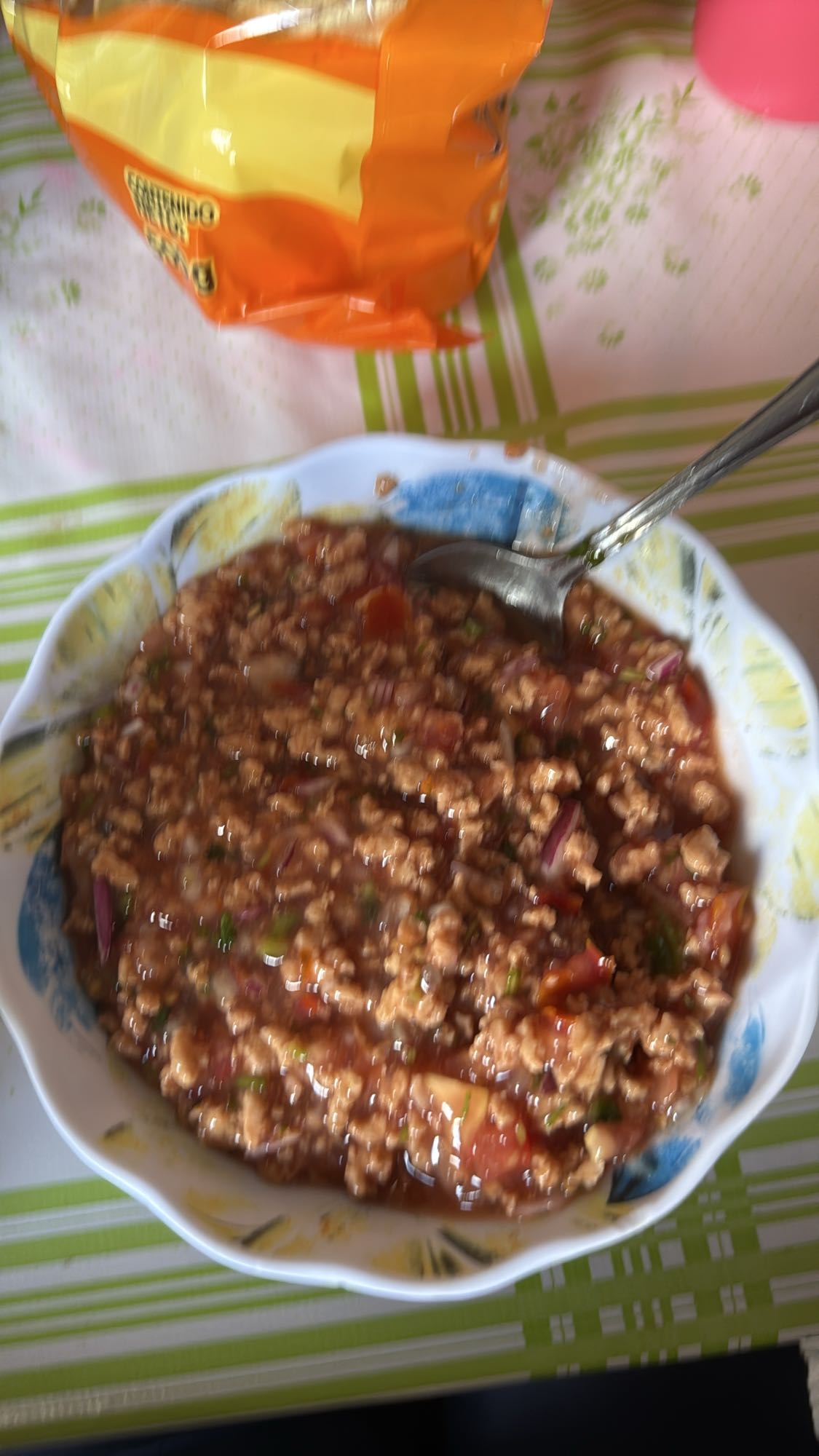carne molida con salsa