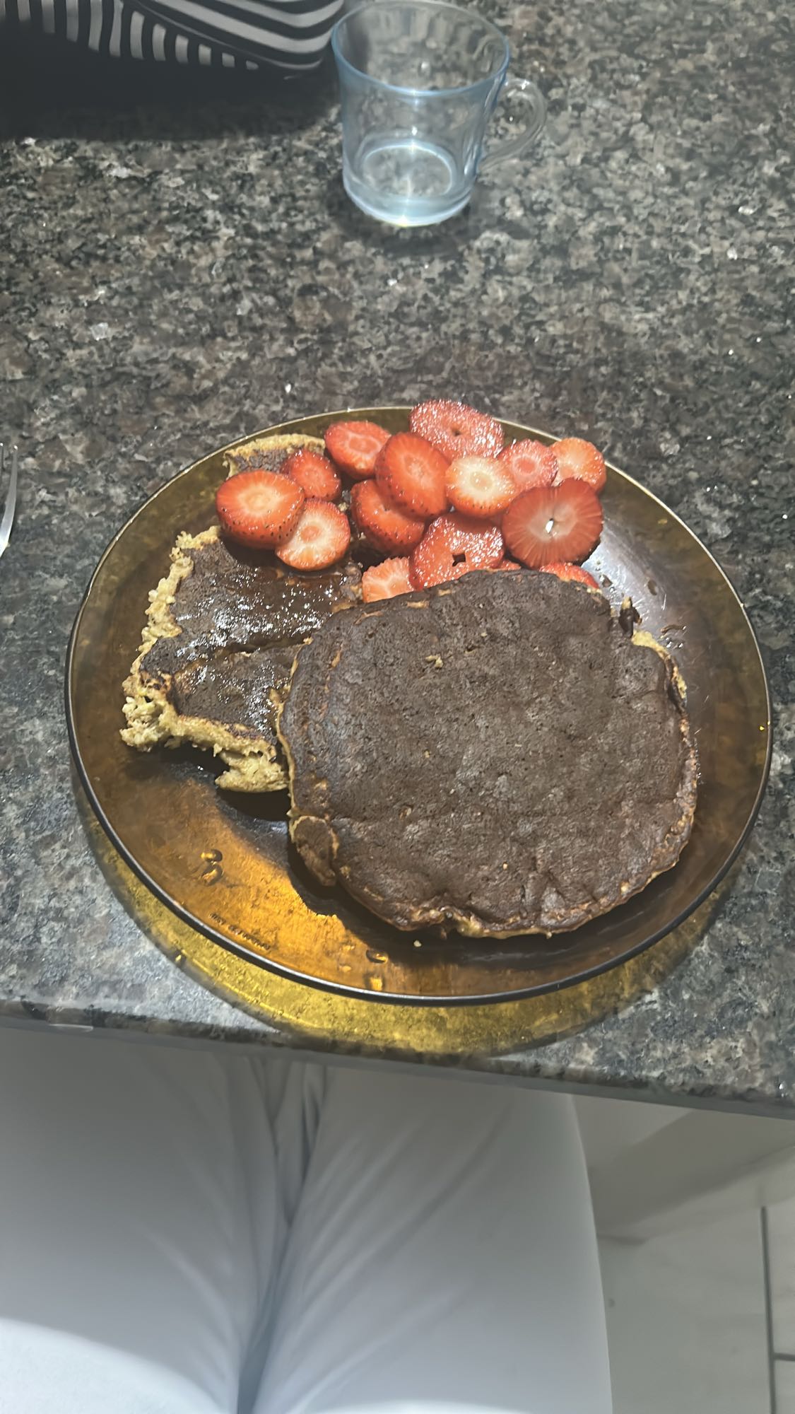 Panquecas com morango