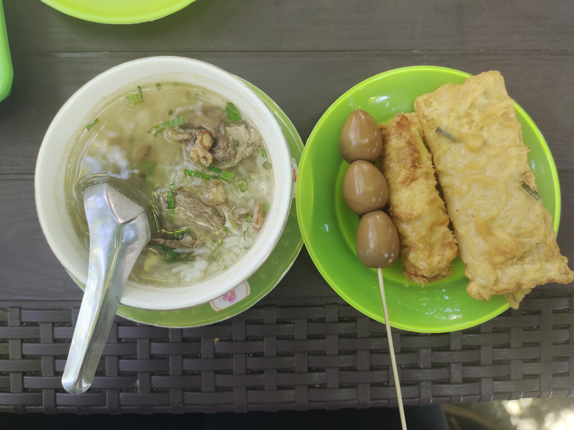 Rice porridge & sides