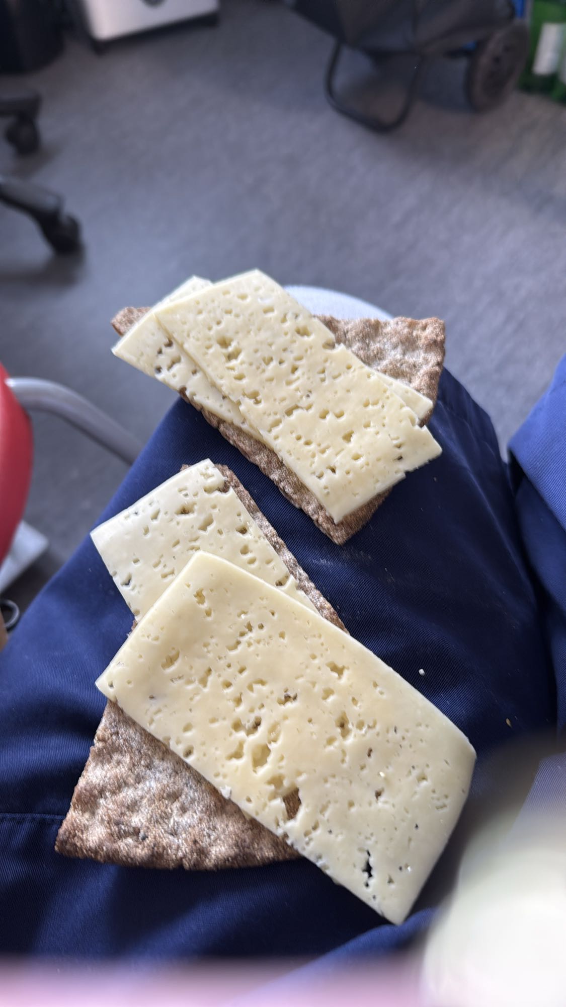 Knäckebröd med ost