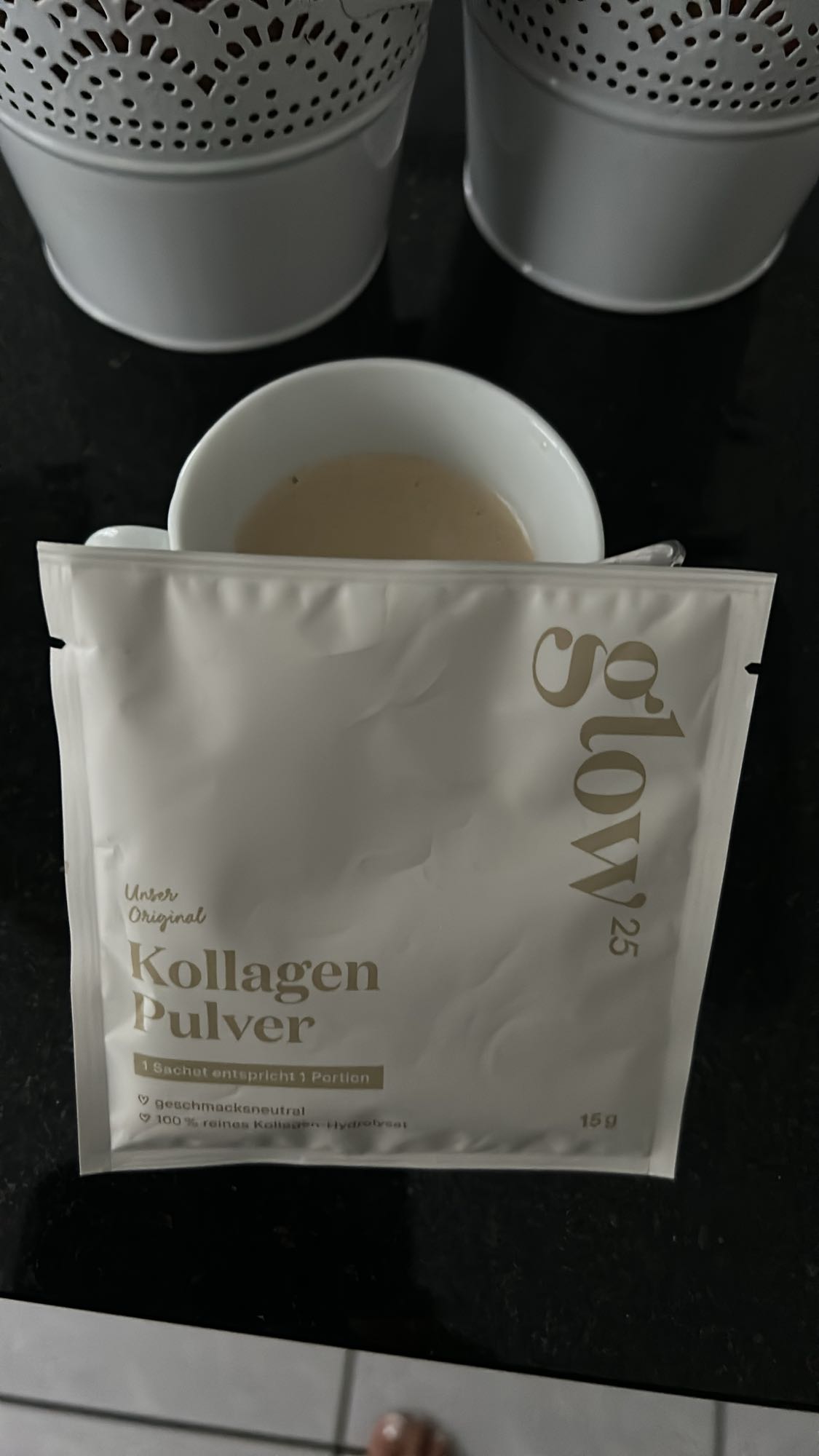 Kollagen Pulver Getränk