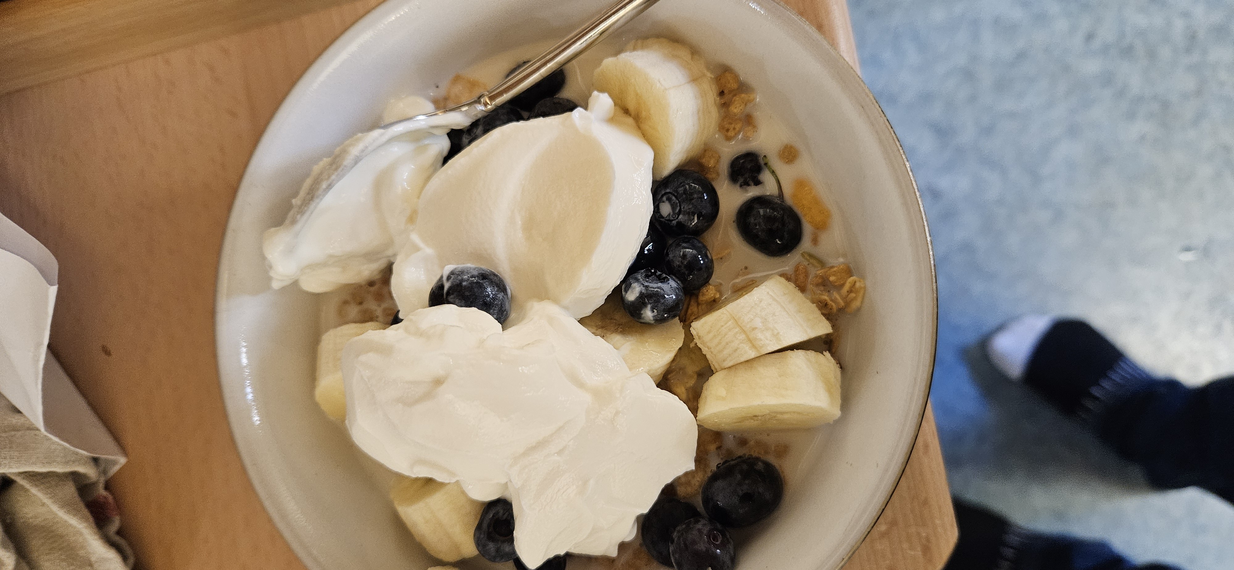 Yogurt fruit granola bowl