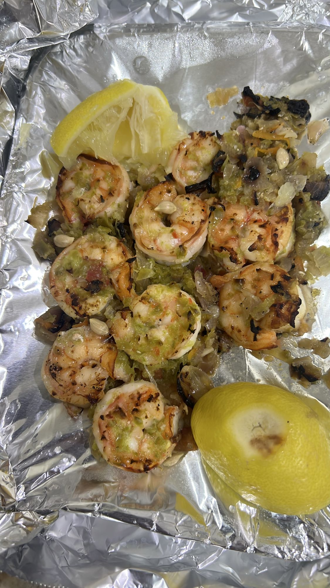 Grilled Shrimp with Veggies