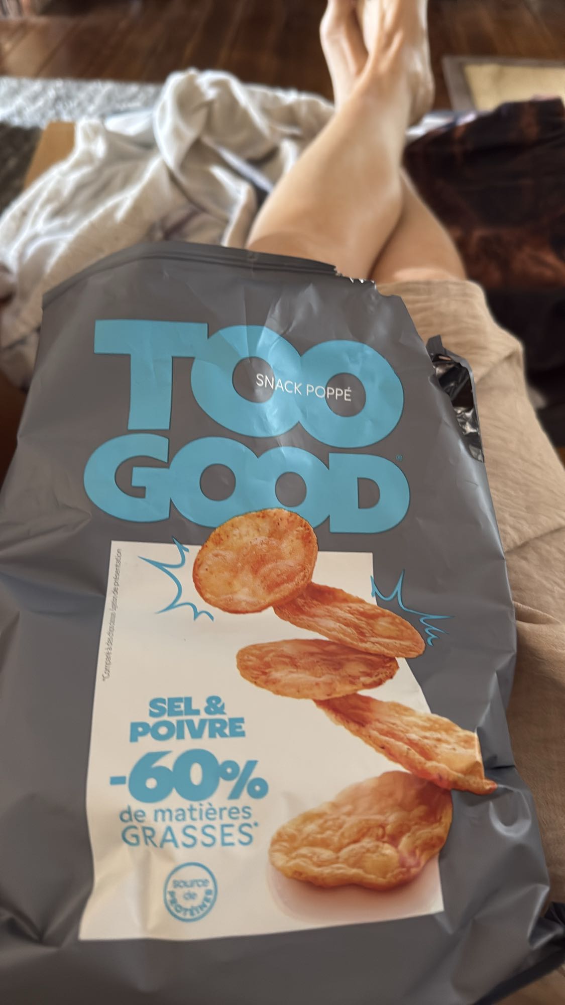 Gezouten popchips snack