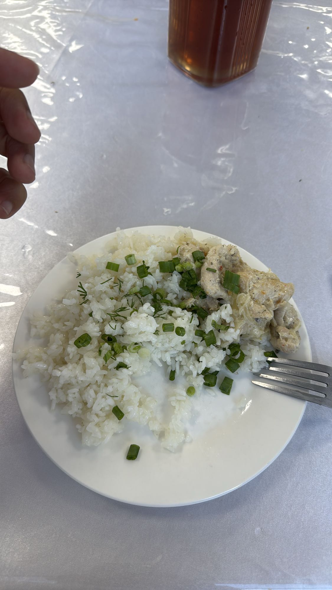 рис с курицей и зеленью