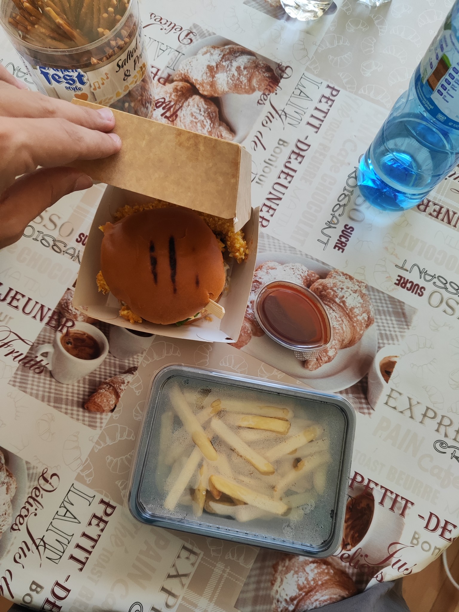 Chicken Burger & Fries