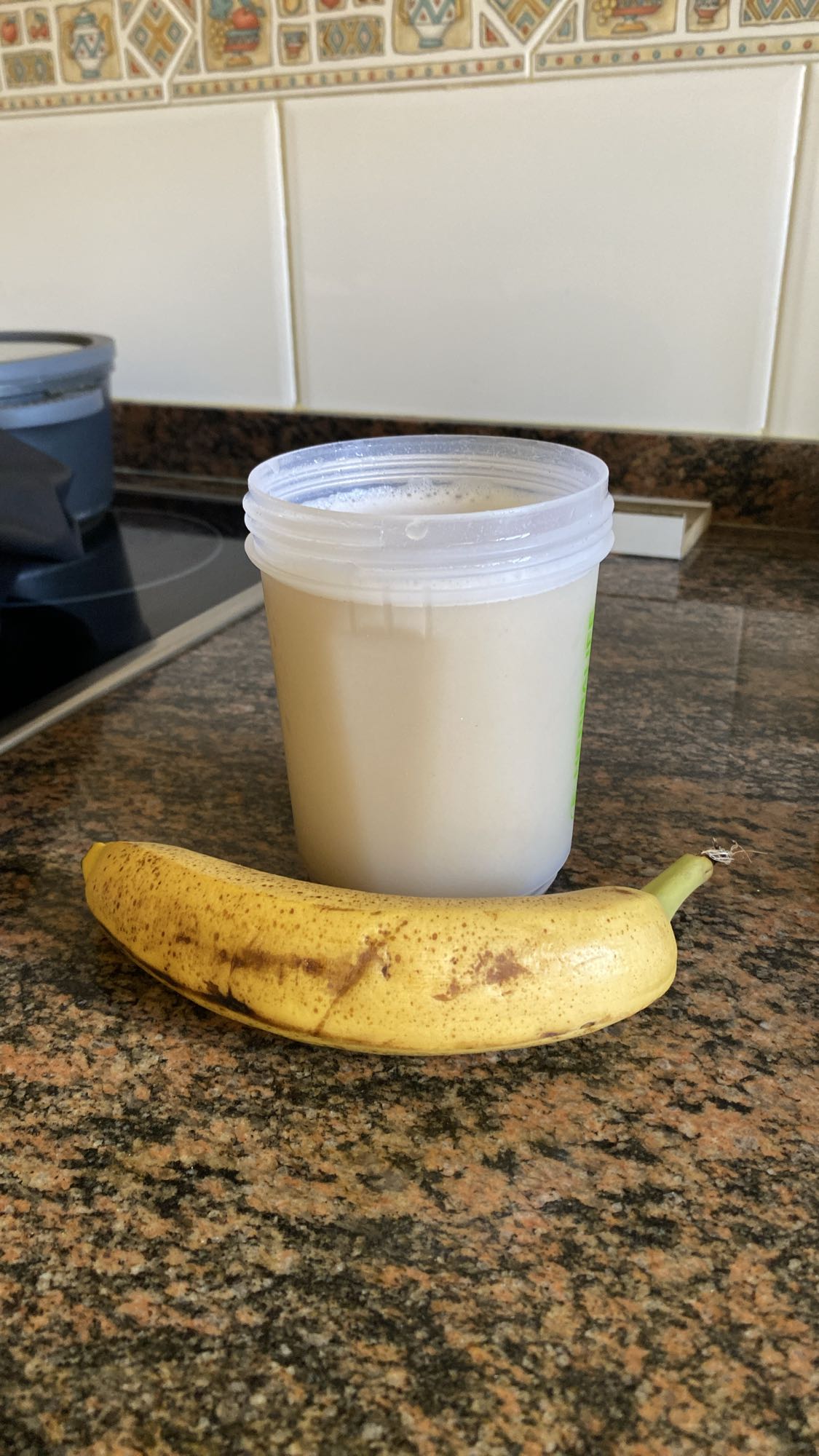 Batido de proteína y plátano