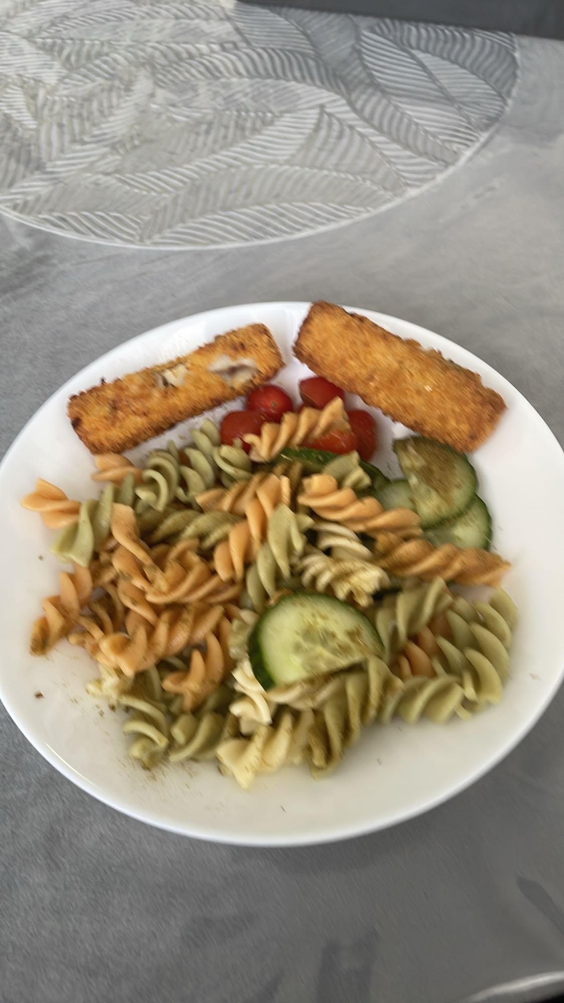 Pasta met vissticks