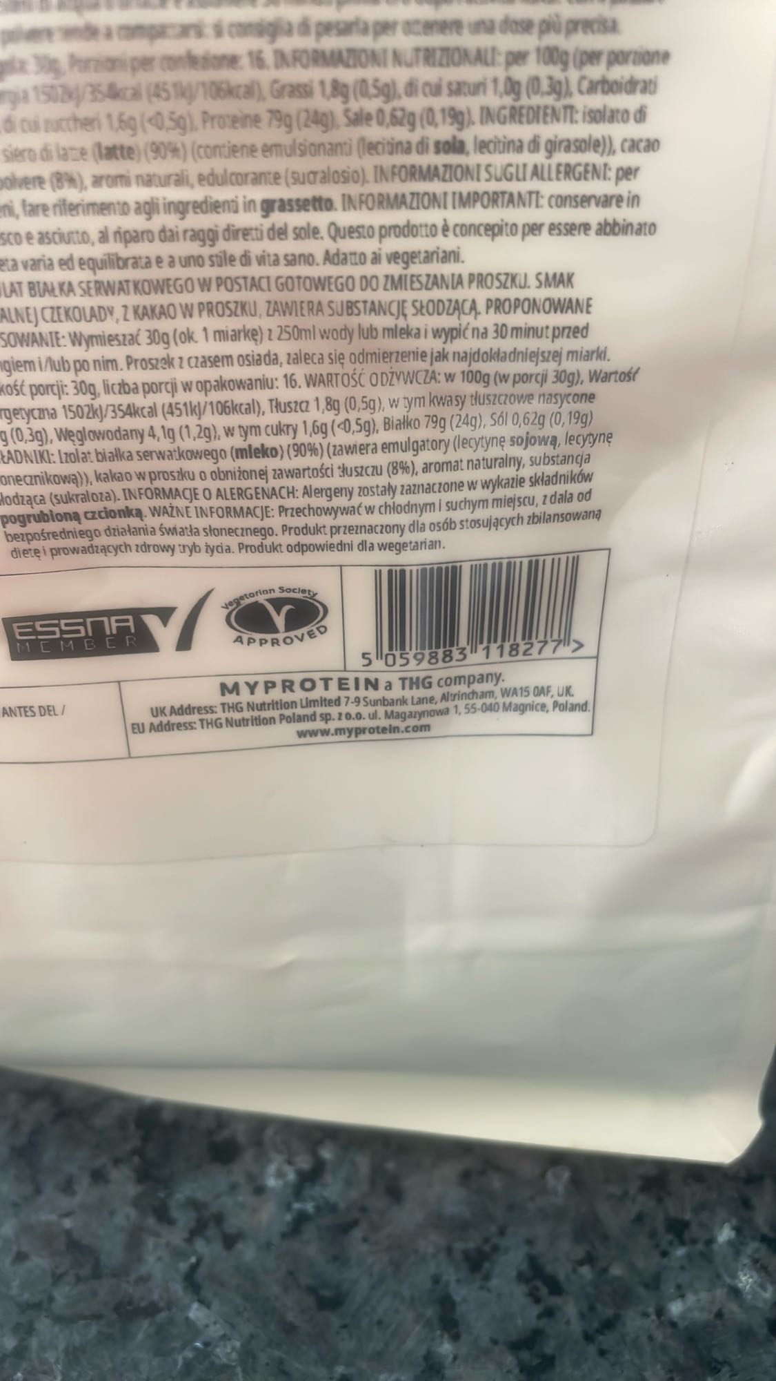 Batido proteico chocolate