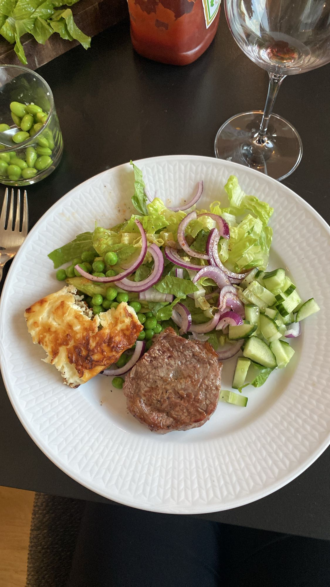 Biff med sallad