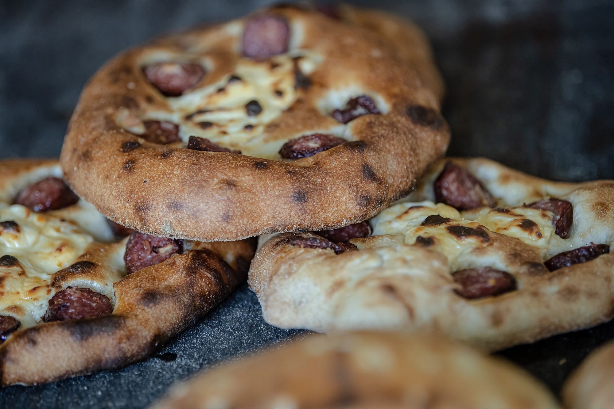 Sausage Cheese Flatbread