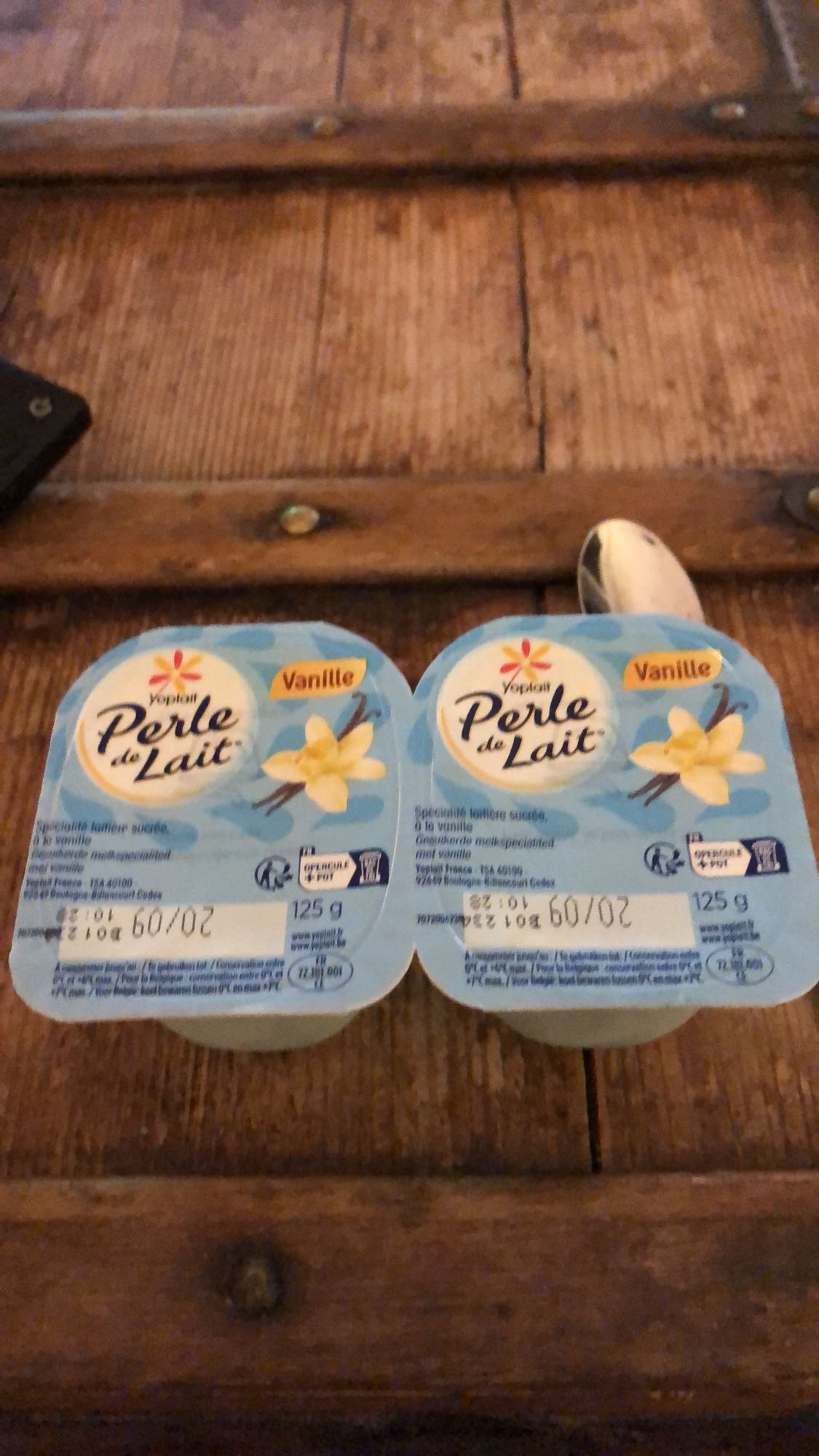 Yaourt vanille sucré