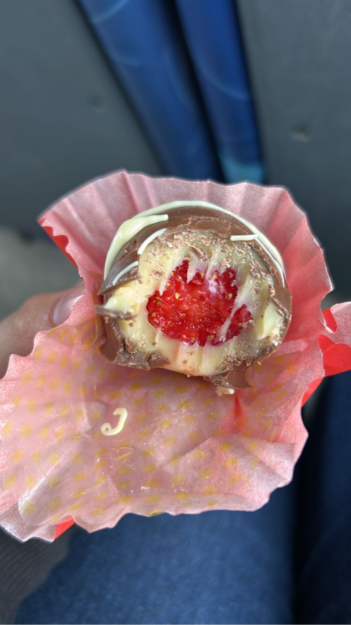 Morango com chocolate