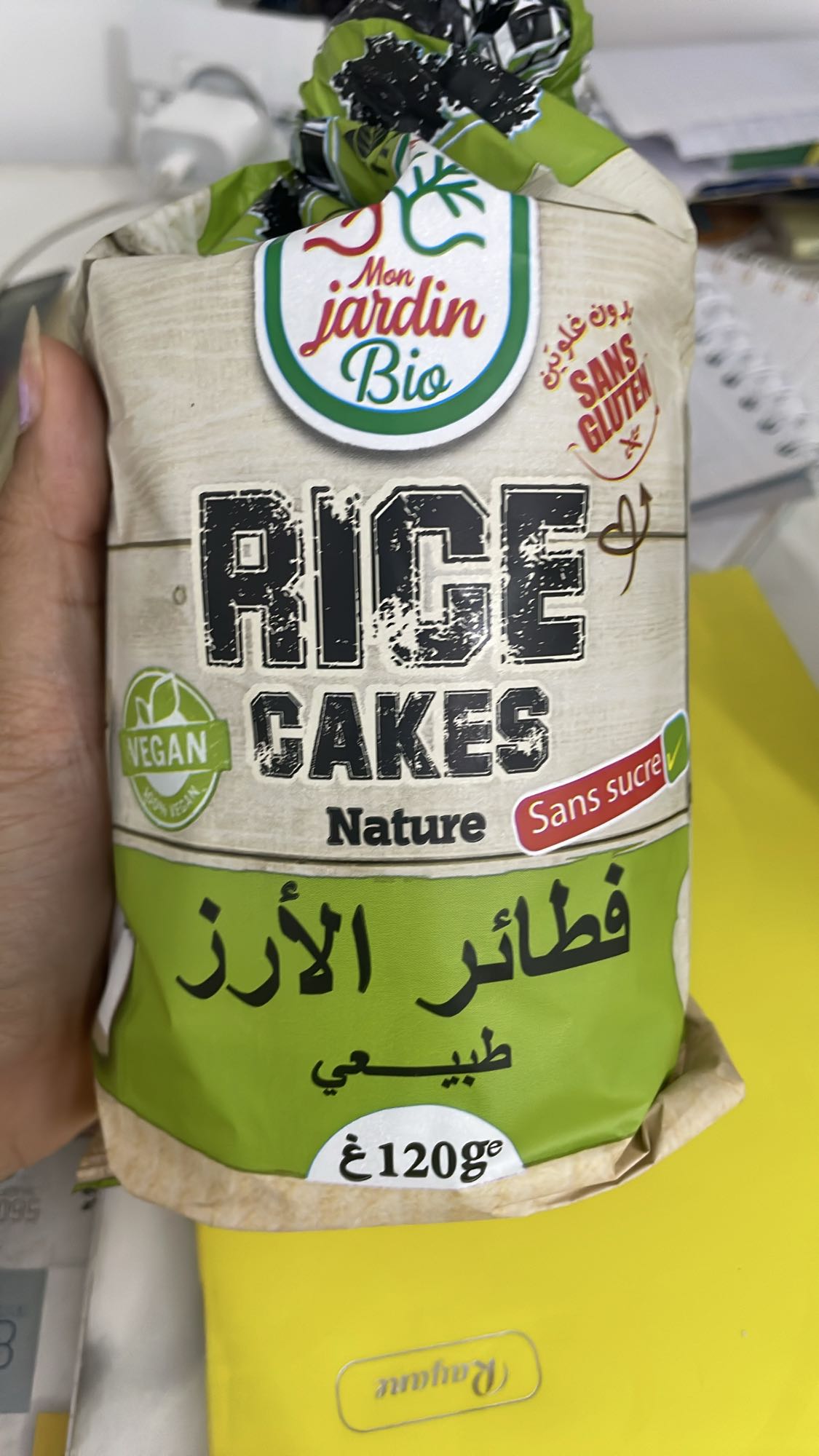 Tortas de arroz natural