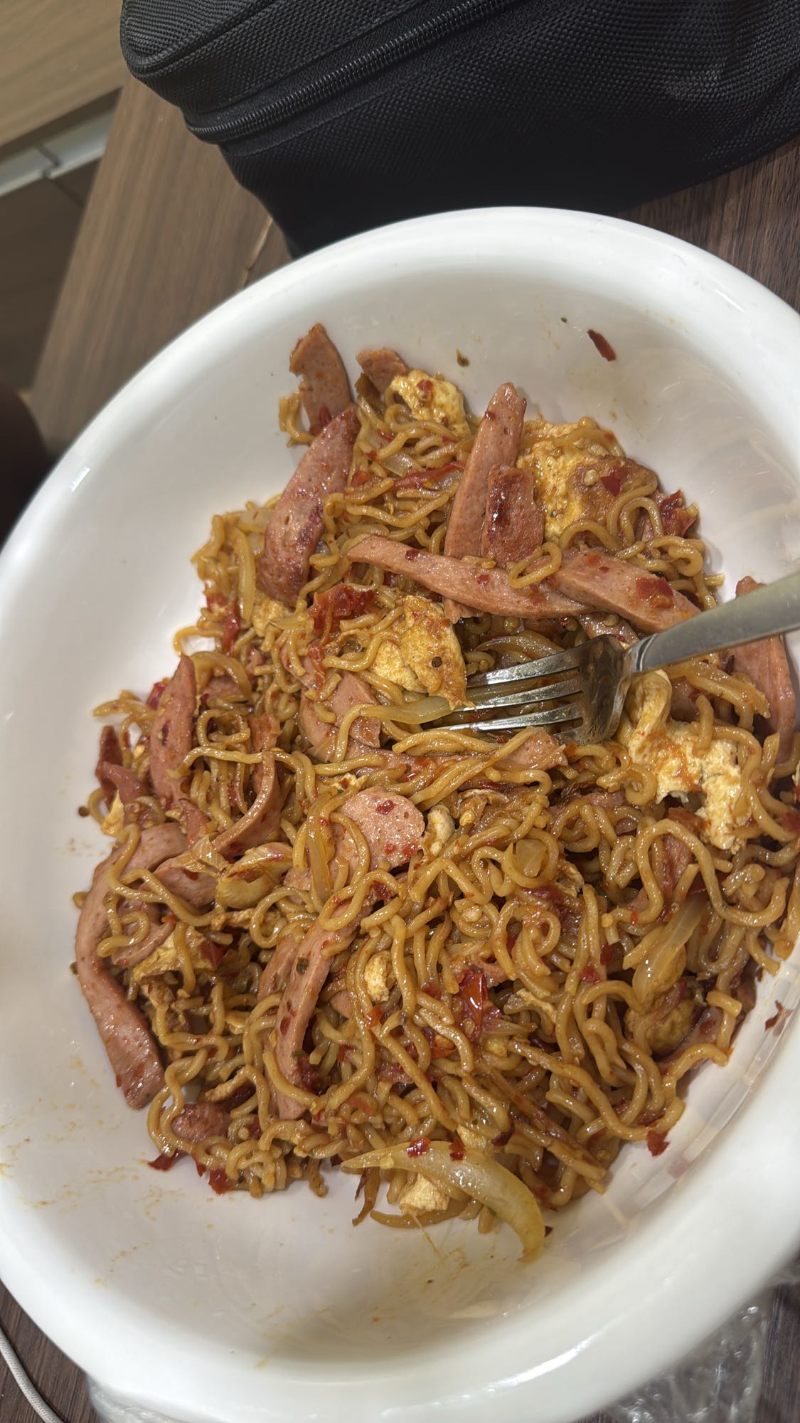 Spicy Noodles with Sausage