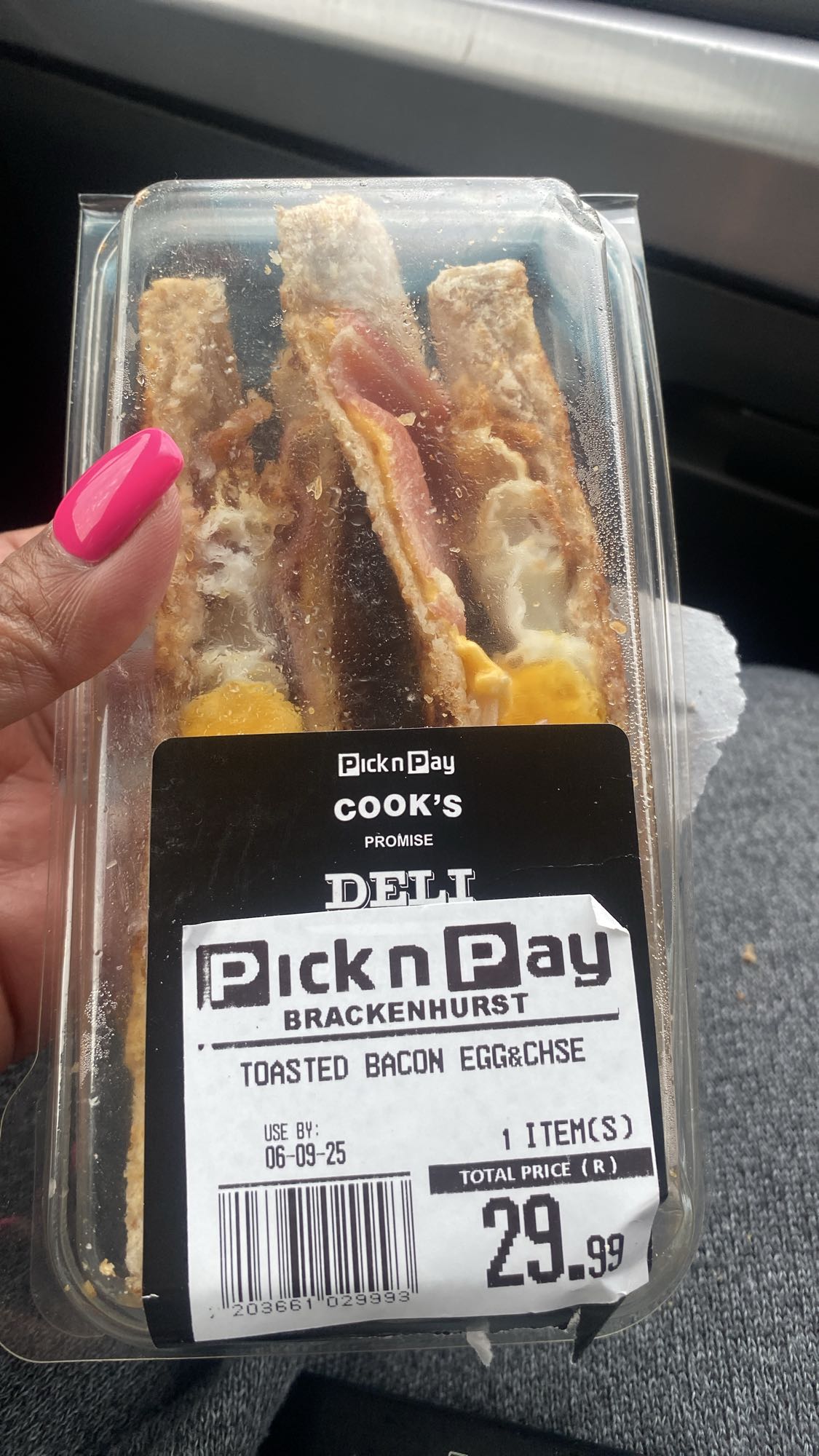 Toasted Bacon Egg Cheese