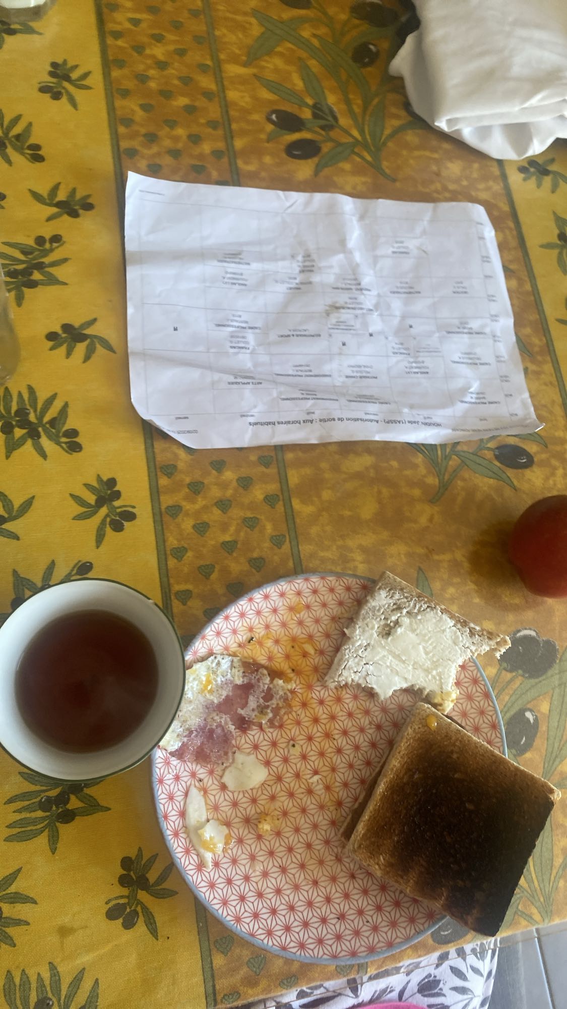 Petit déjeuner toasté