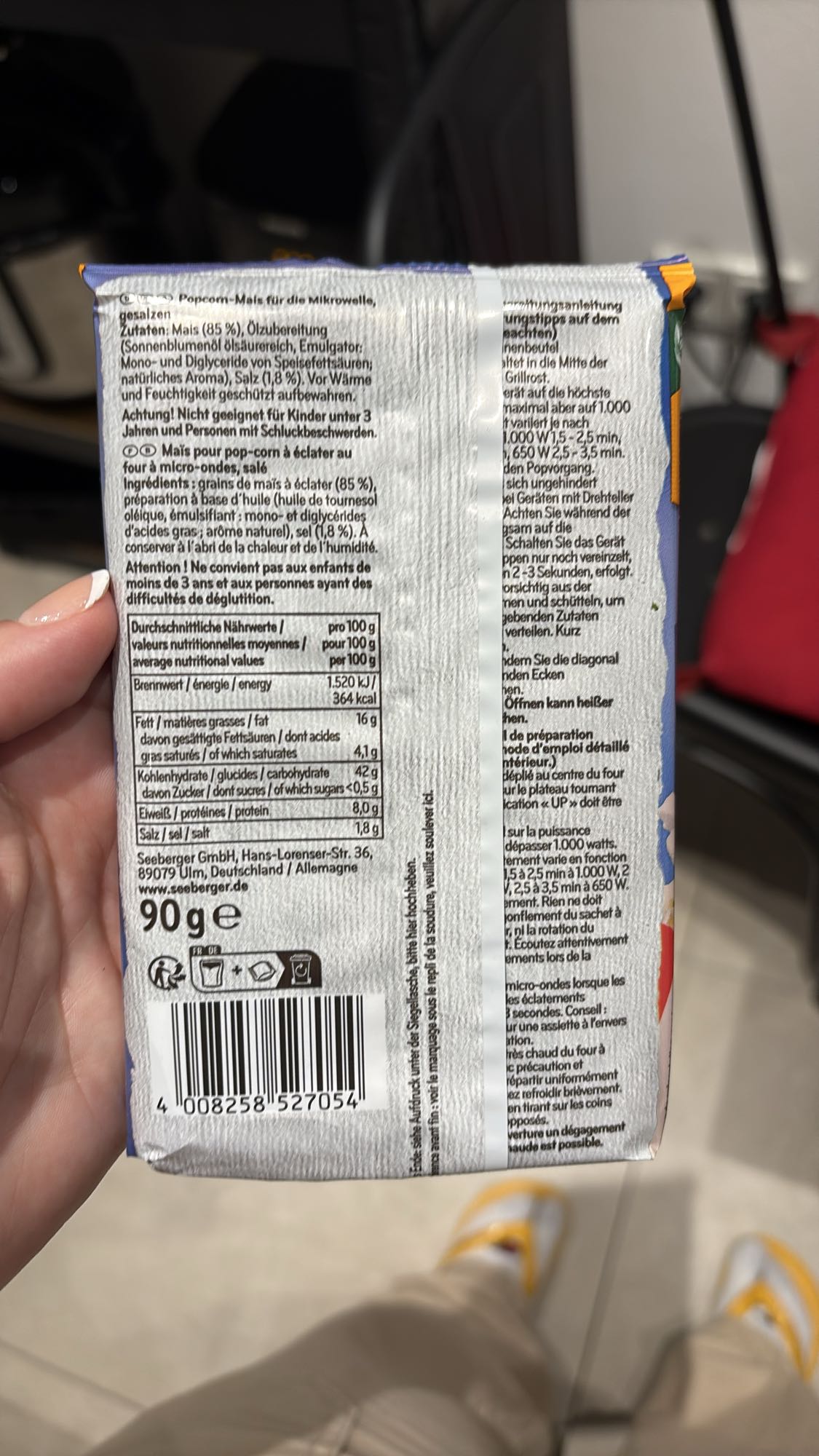 Microwave Salted Popcorn